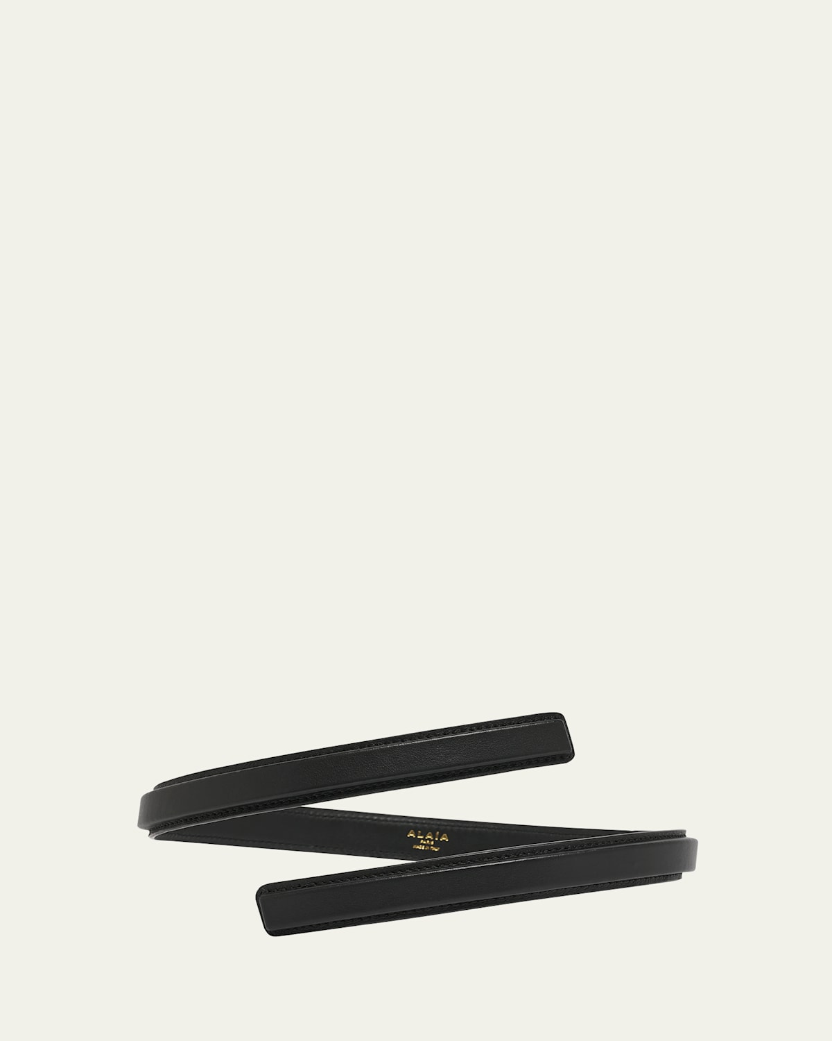 Thin Twisted Leather Belt