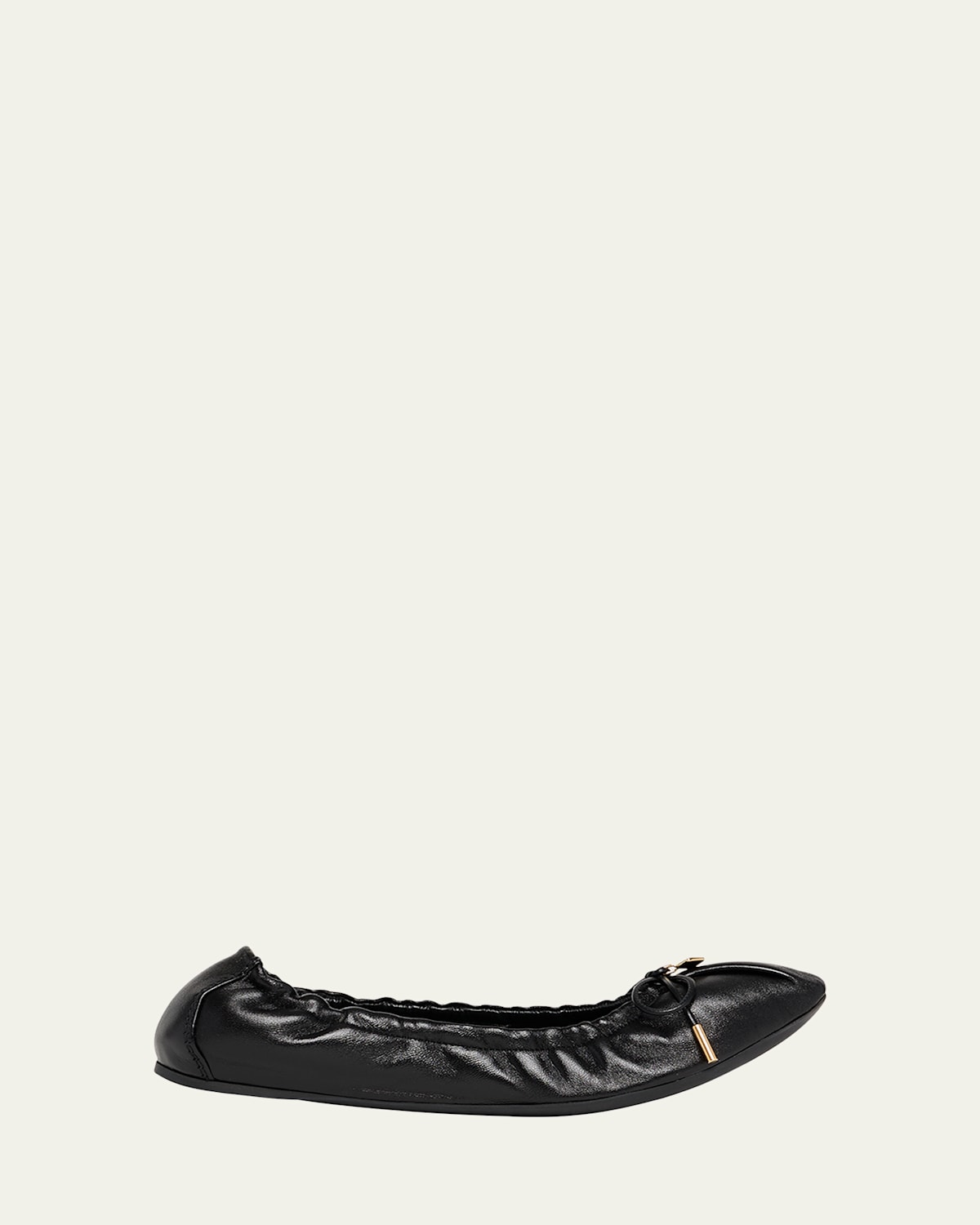 Ferragamo Ballerina Woman Ballet Flats Black Size 7 Lambskin In Black