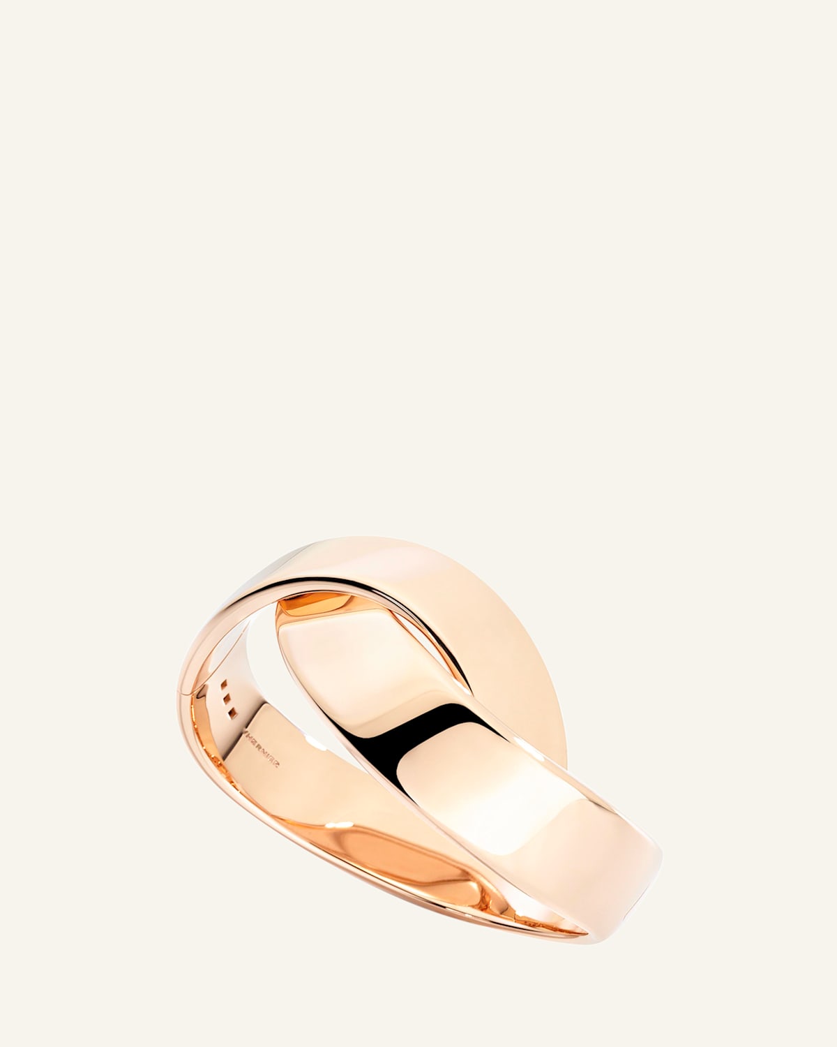 Abbraccio 18K Rose Gold Bangle, 15cm