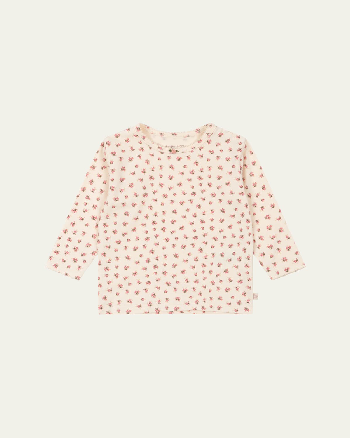 Girl's Floral-Print Blouse, Size 9M-3