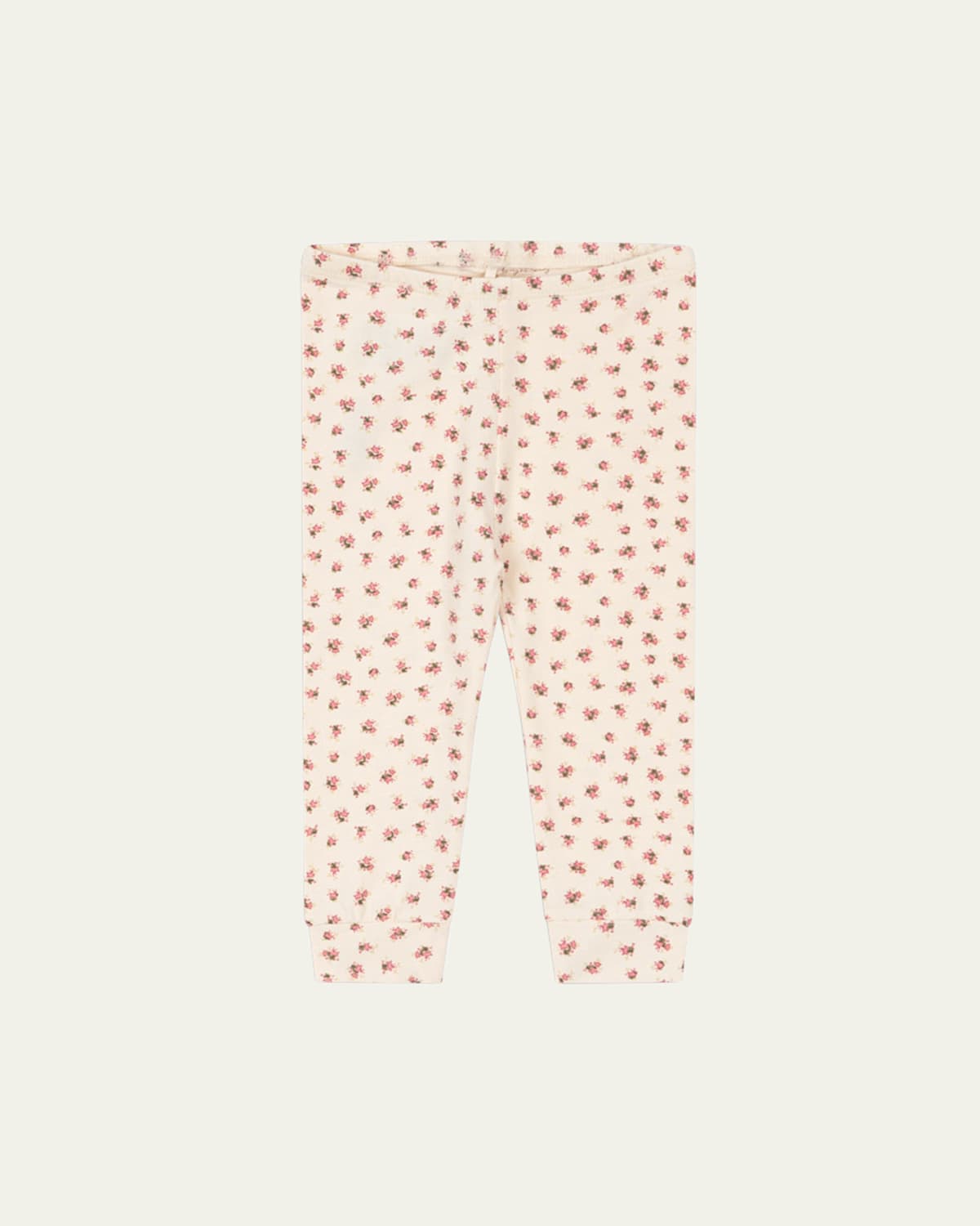 Girl's Floral-Print Pants, Size 6M-2