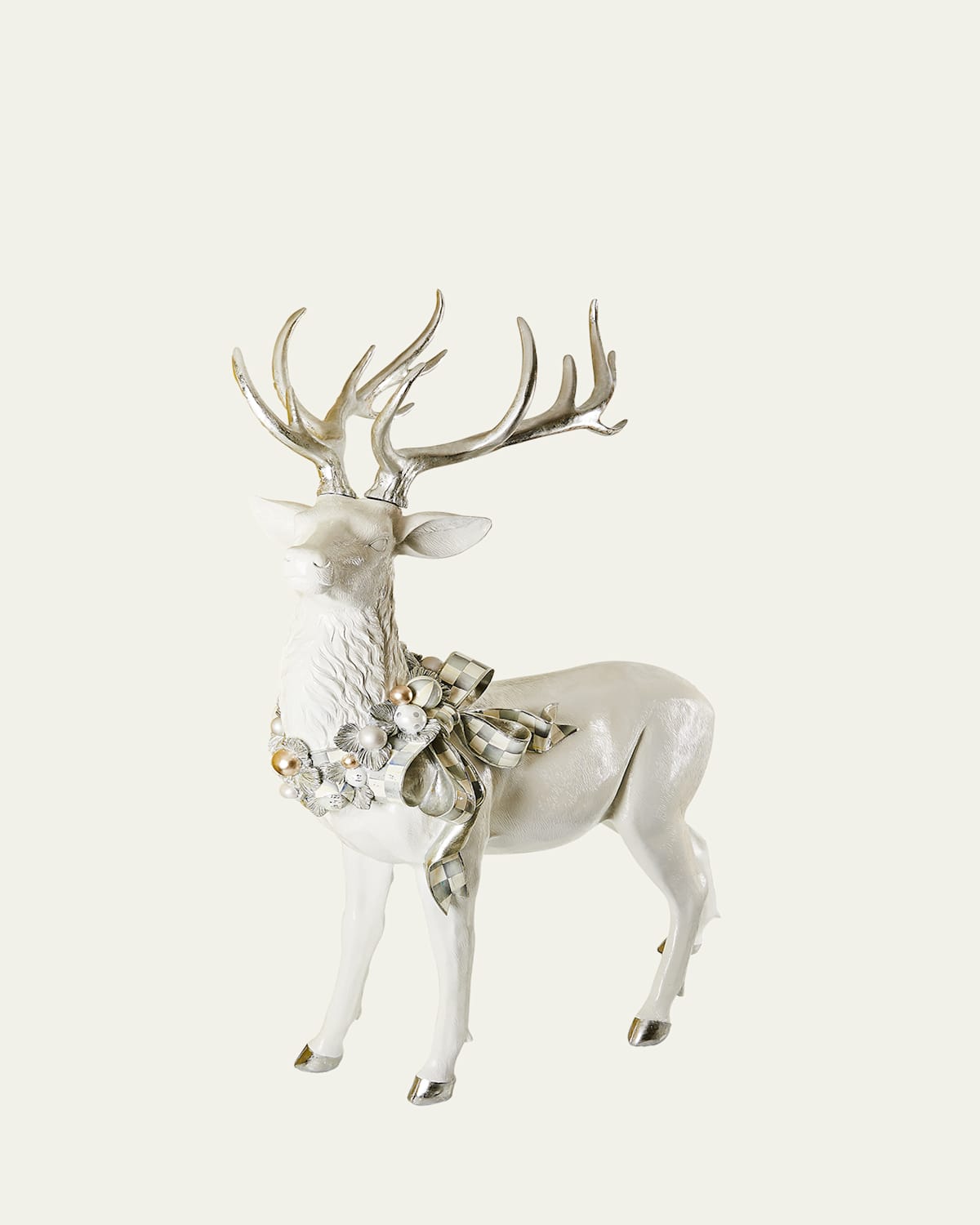 MacKenzie-Childs Crystal Palace Standing Trophy White-Tailed Deer Holiday Decor | Thumbnail 3