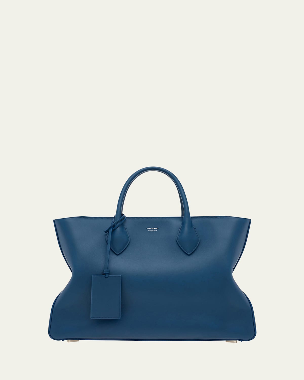 Men's Star Leather Tote Bag