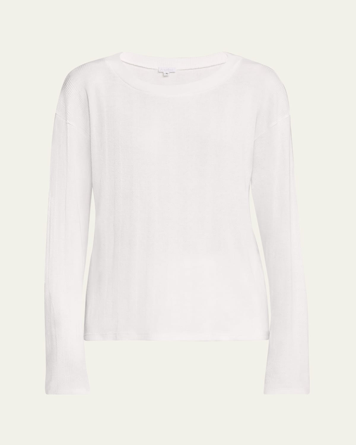 London Long-Sleeve Pointelle T-Shirt