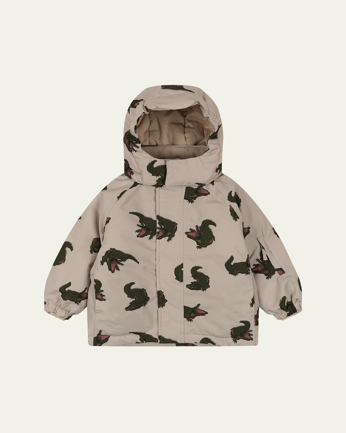 Boy's Mismou Croc-Print Outerwear Jacket, Size 9M-2