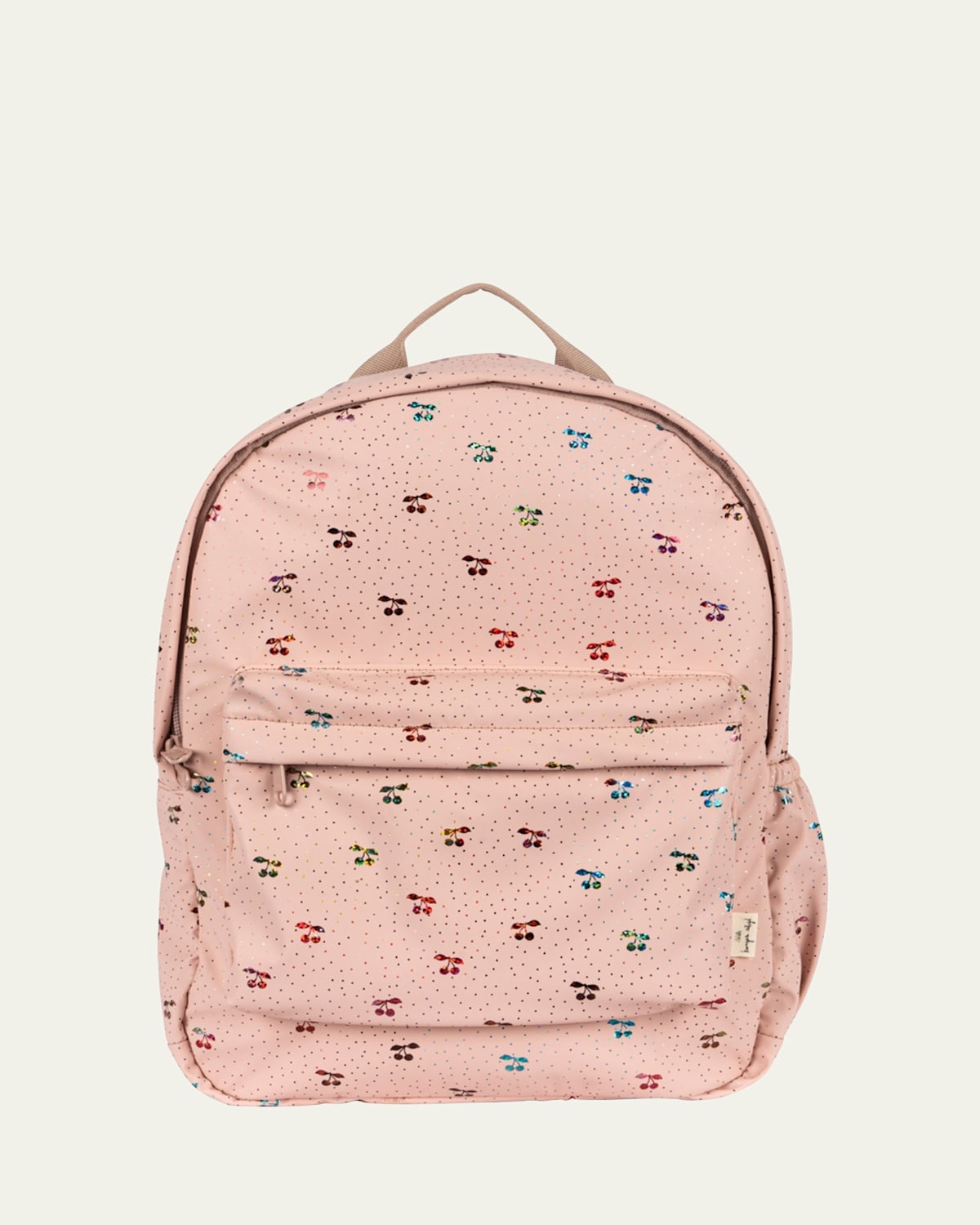 Girl's Cherry-Print Quilted Backpack