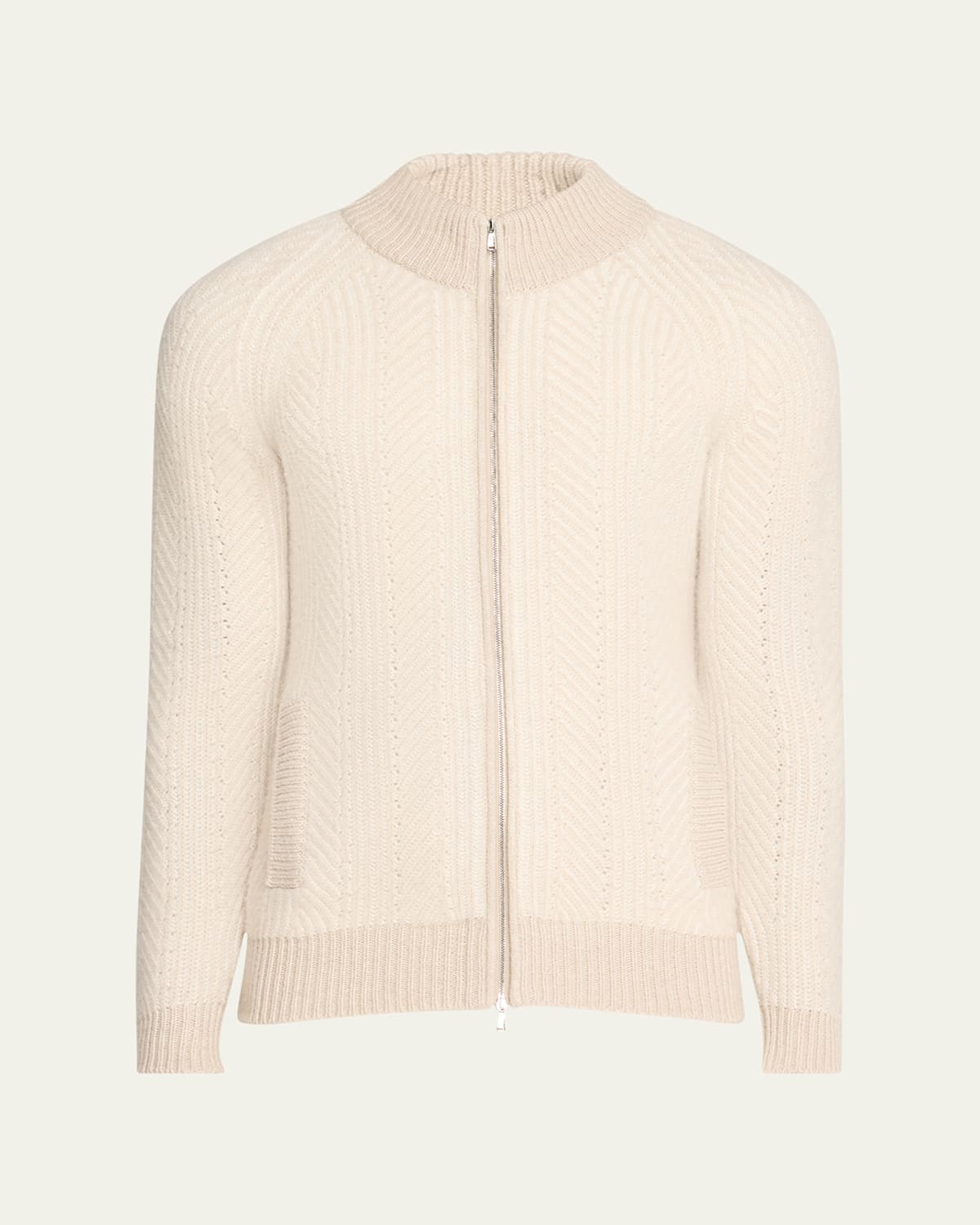 Men's Vanise Cashmere Full-Zip Sweater