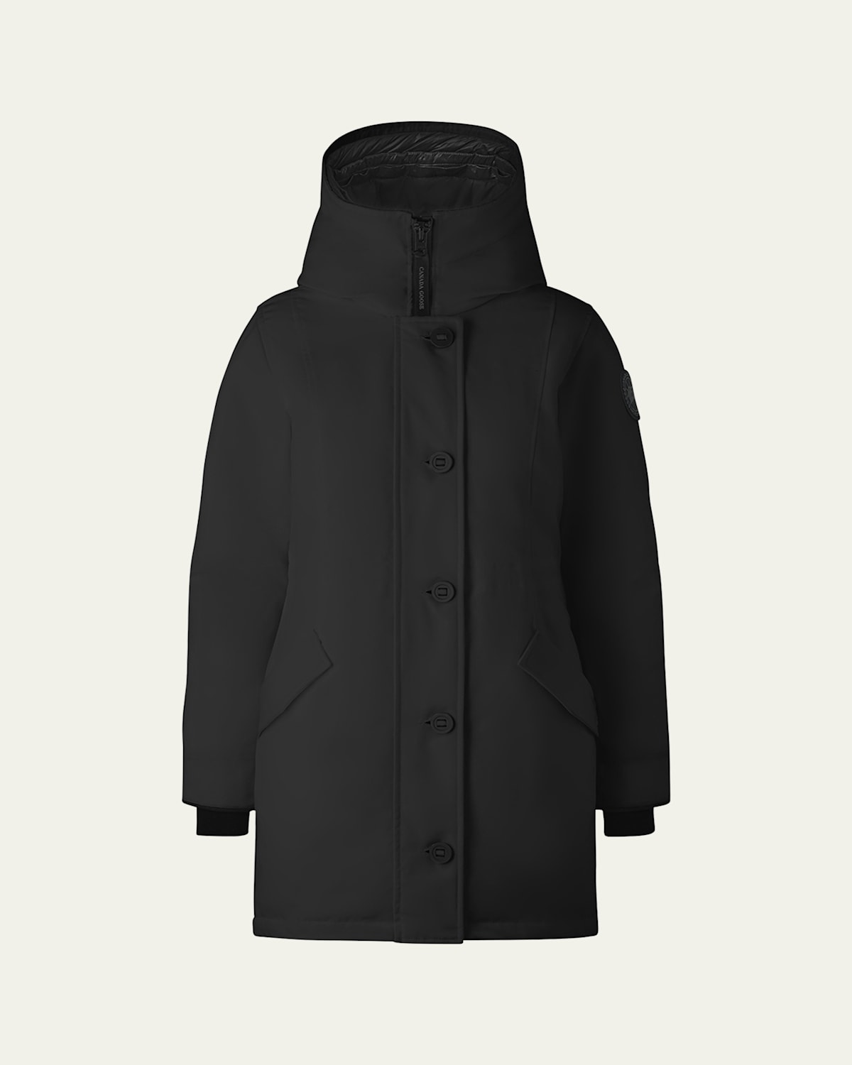 Canada Goose Rossclair Water Resistant 625 Fill Power Down Parka In Black