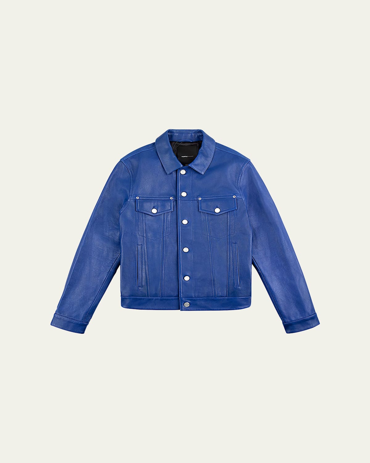 Men's Leather Trucker Jacket