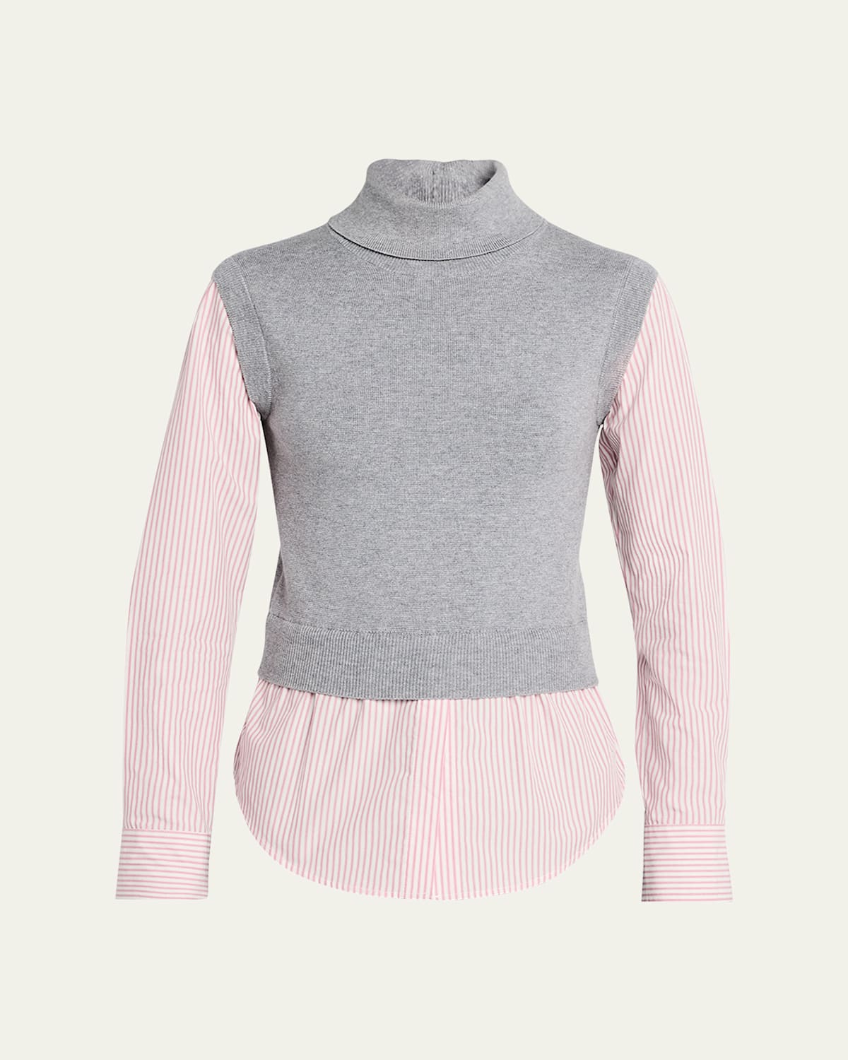 Aissa Mixed-Media Top