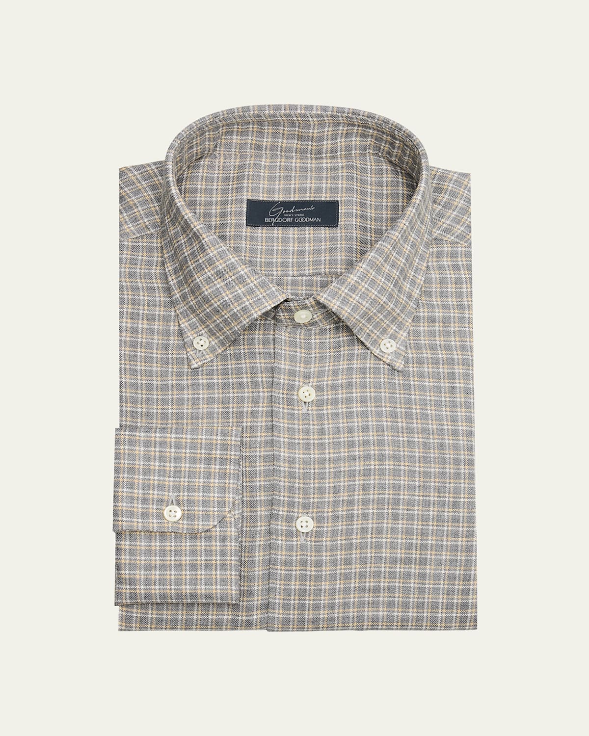 Men's Cotton Plaid Sport Shirt