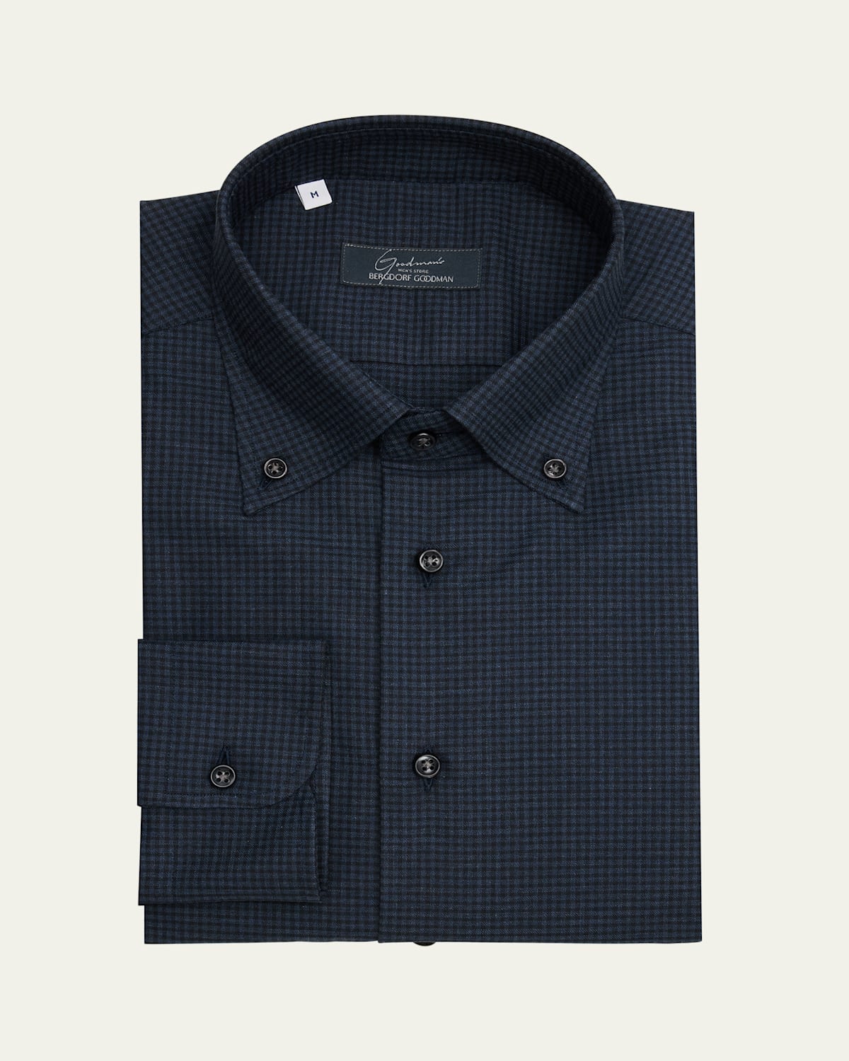 Men's Cotton Mini Check Sport Shirt