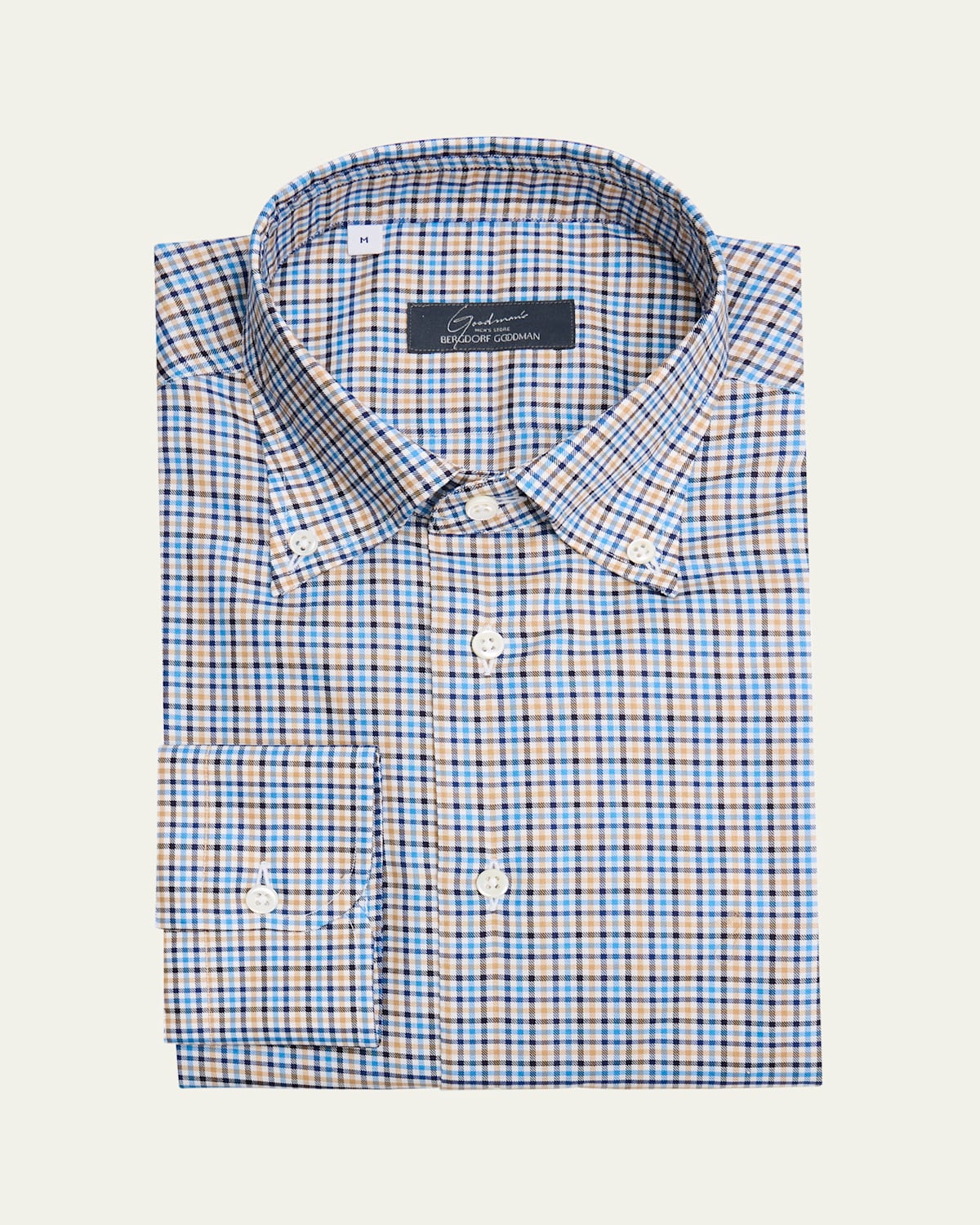 Men's Cotton Graph Check Sport Shirt