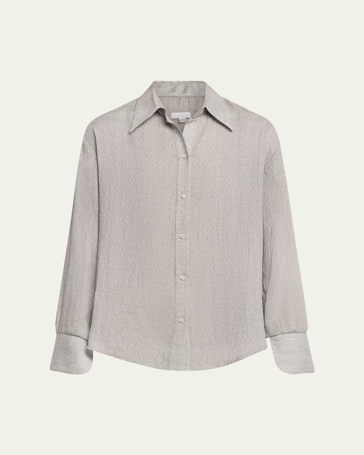 Button-Down Gauze Blouse