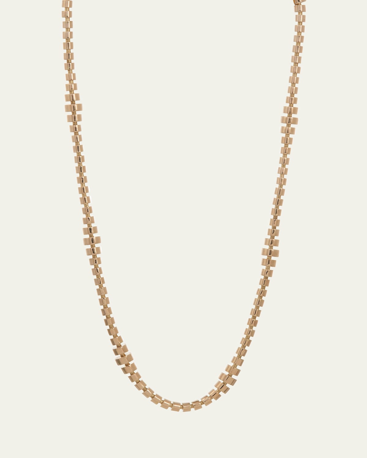 18K Yellow Gold Mini Hourglass Necklace, 16"L