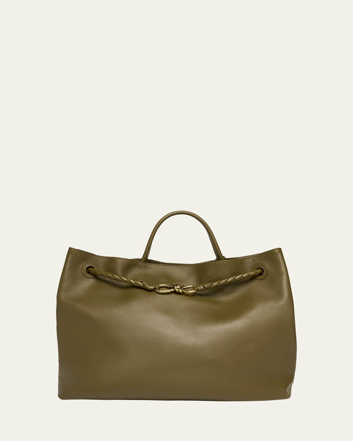 Bottega Veneta Large Andiamo In Olive Oil