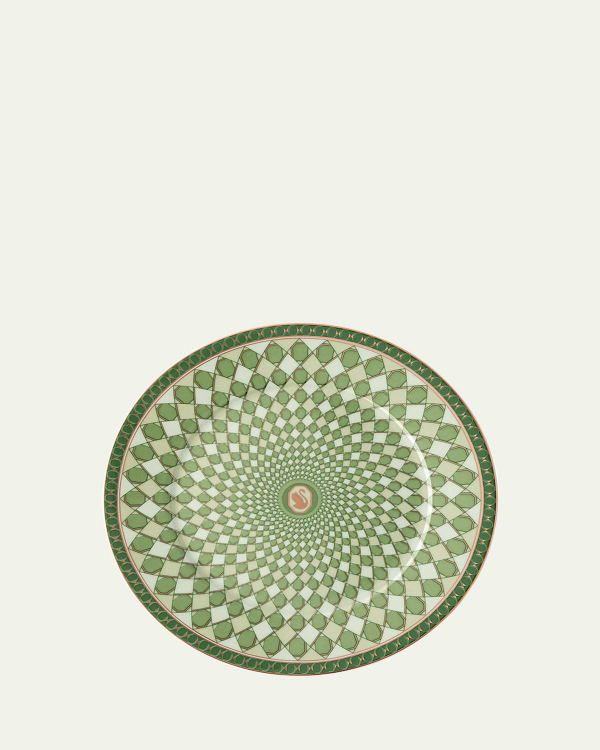 Swarovski Signum Bread & Butter Plate, 7" In Green
