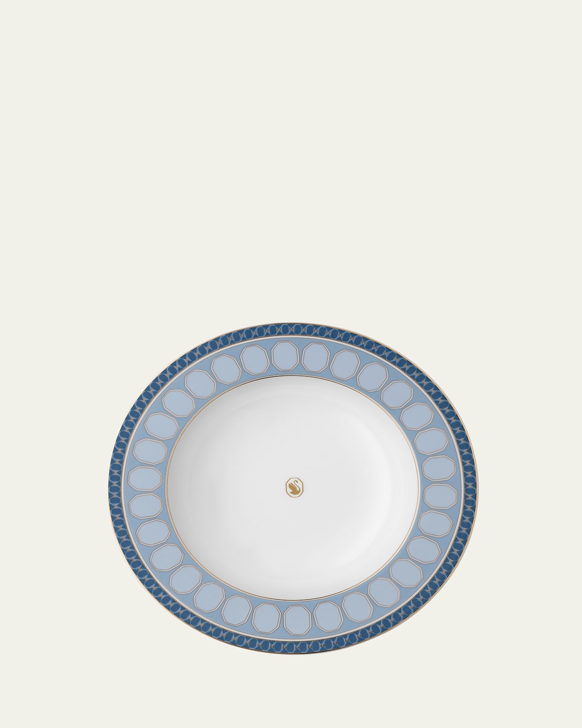 Swarovski Signum Rim Soup Plate, 9.5" In Blue
