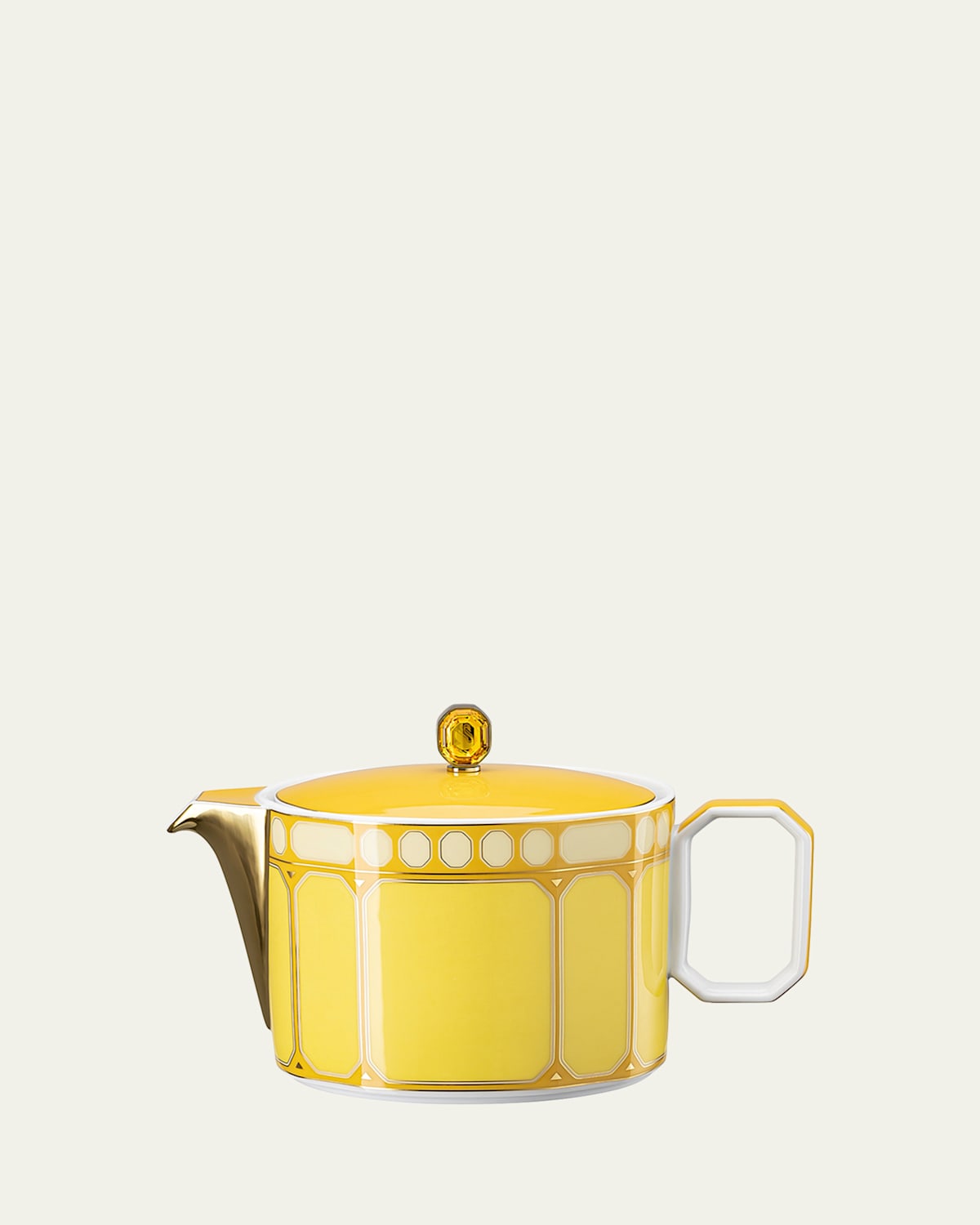 Swarovski Signum Small Teapot, 25 oz In Yellow