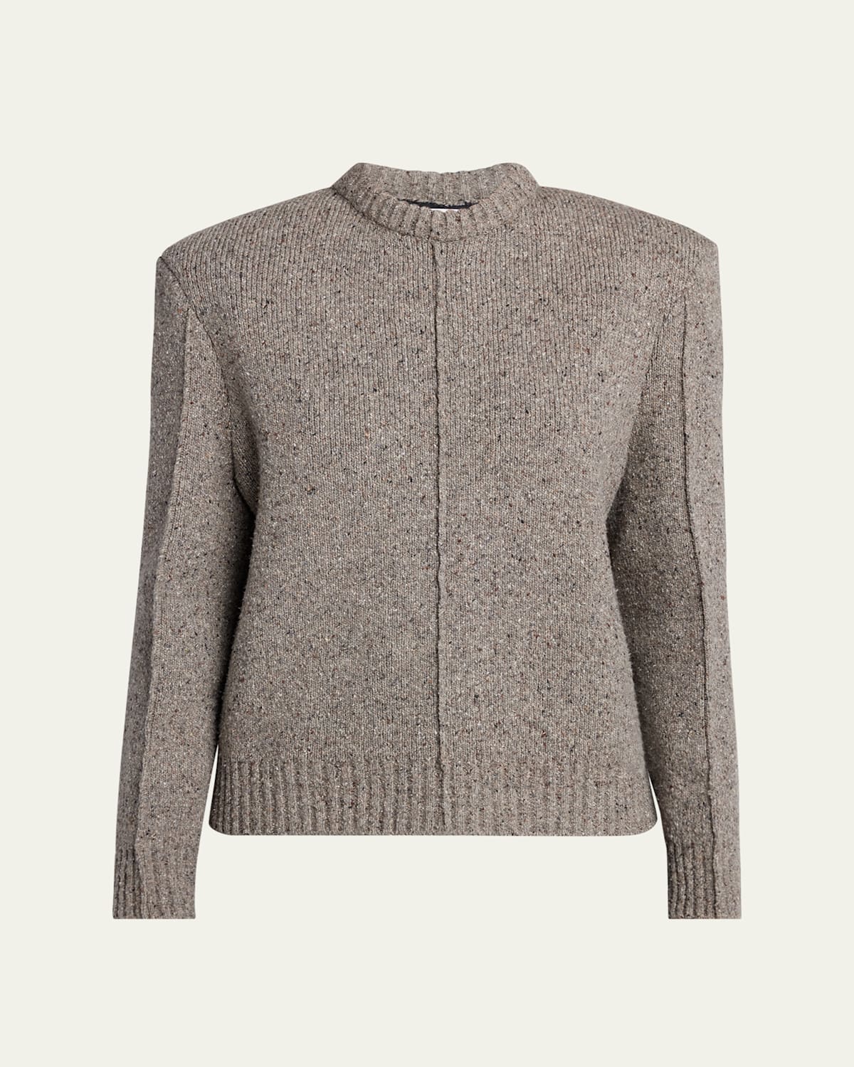 Shop Bottega Veneta Tailored Wool Sweater In Multicolor
