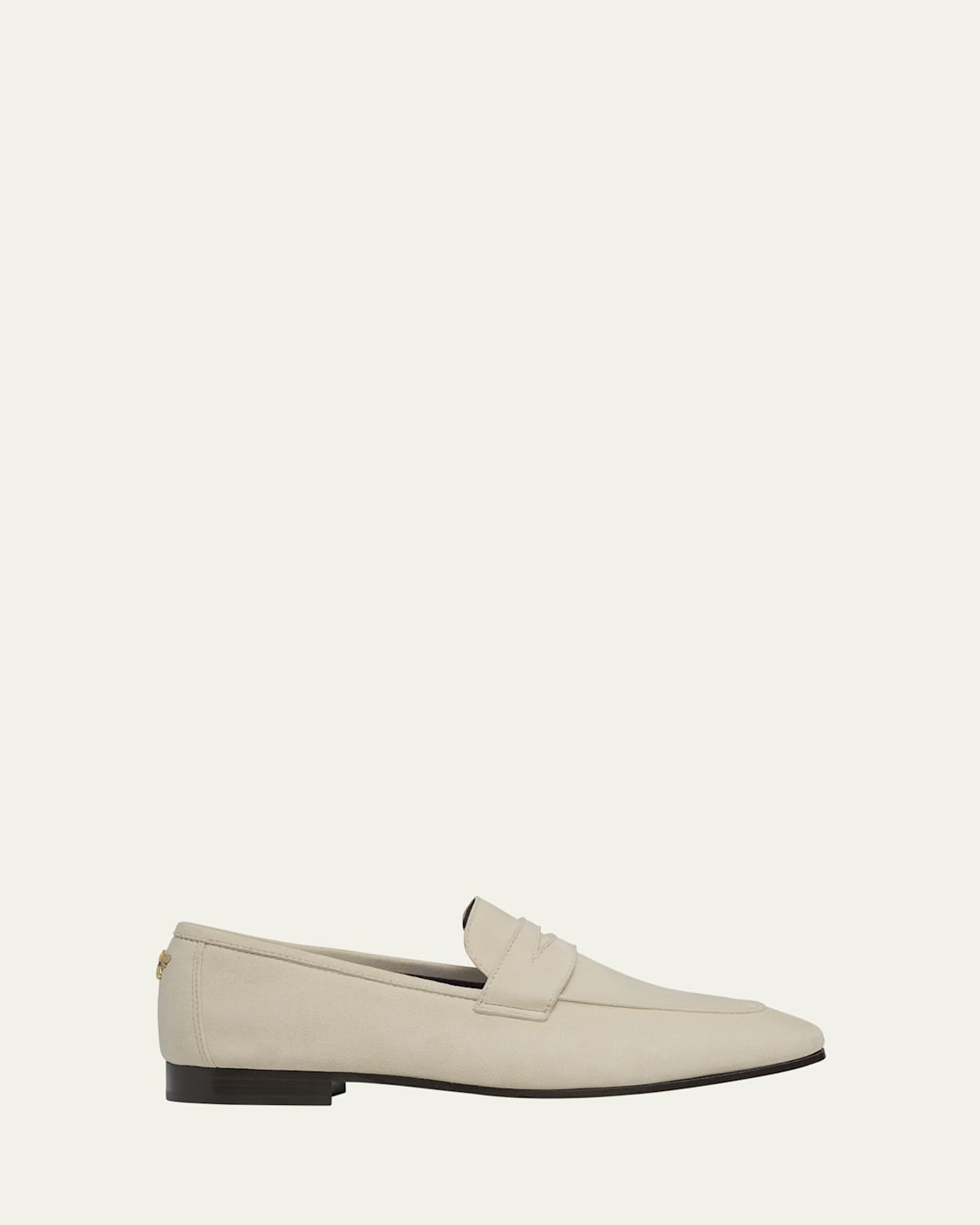 Flaneur Suede Penny Loafers