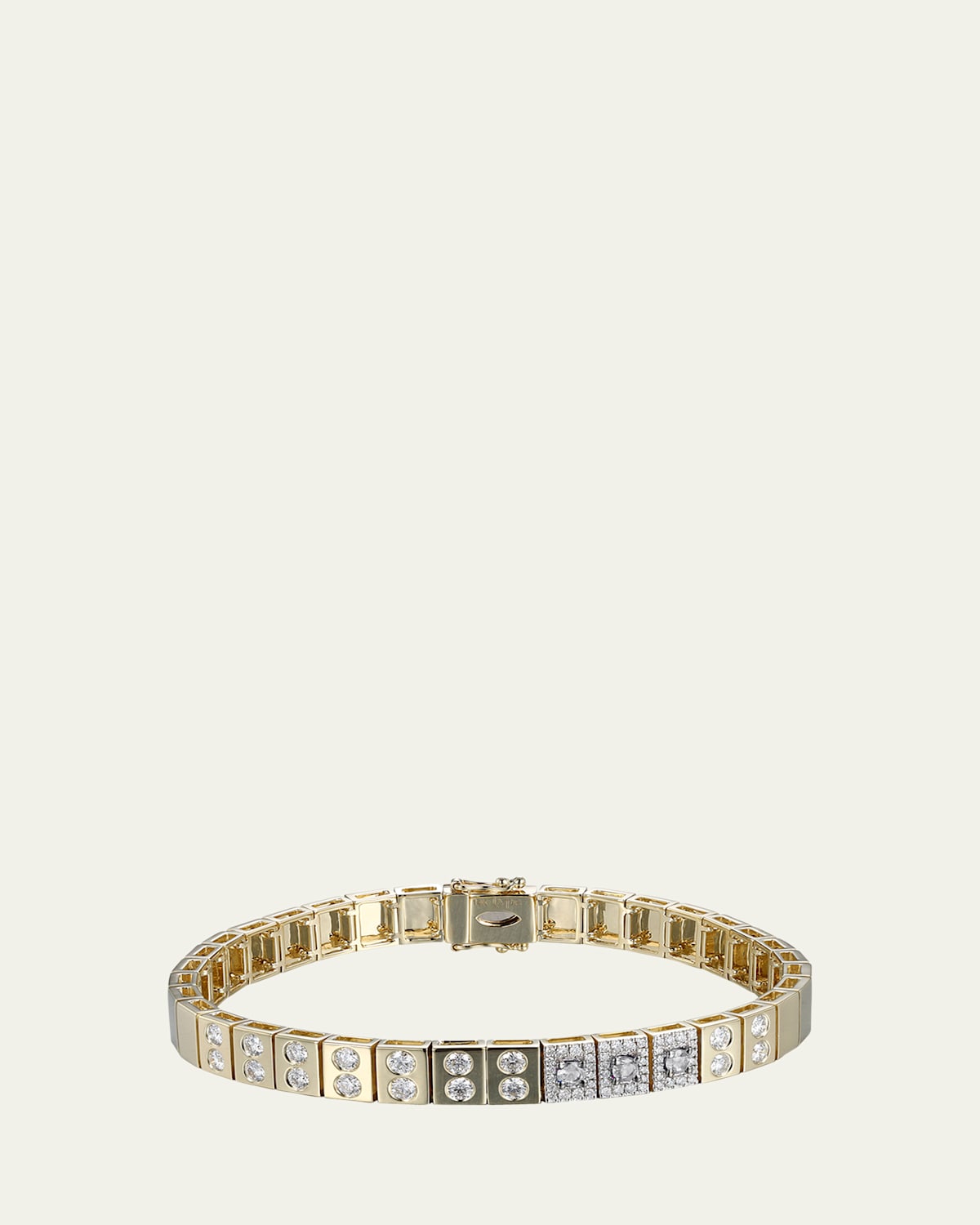 14K Yellow Gold l'Ego ID Diamond Tennis Bracelet