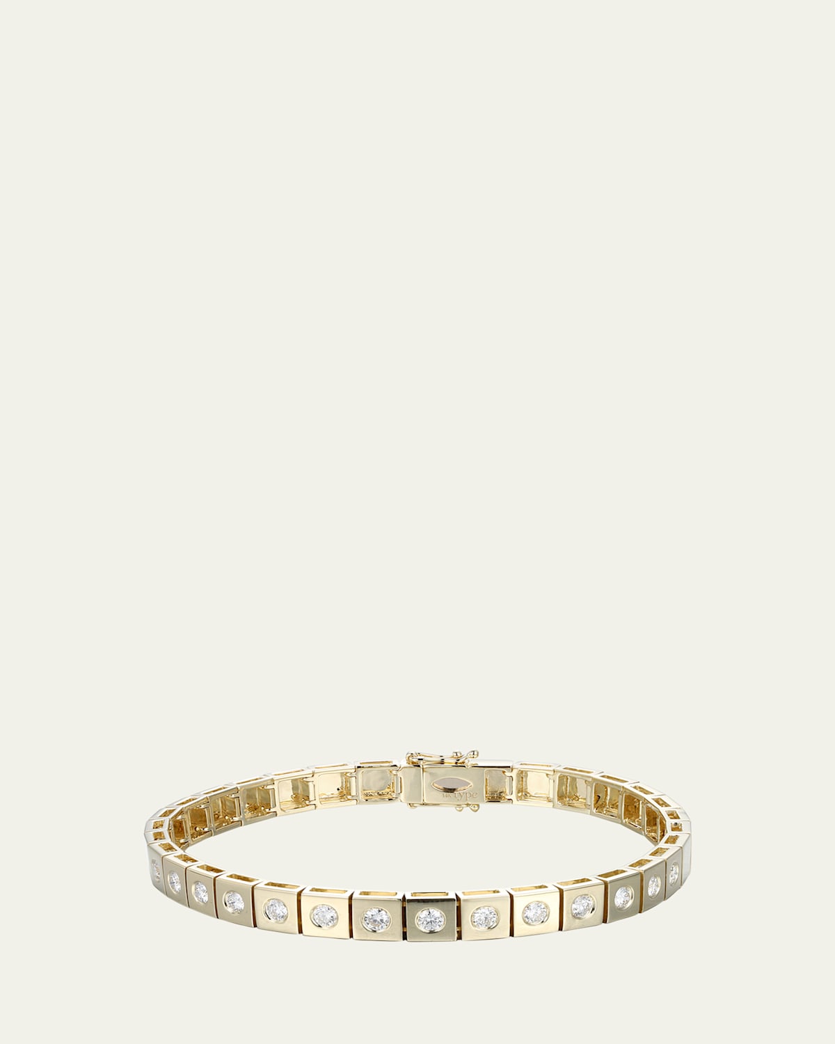 TYPE JEWELRY 14K Yellow Gold l'Ego ID Single-Diamond Tennis Bracelet