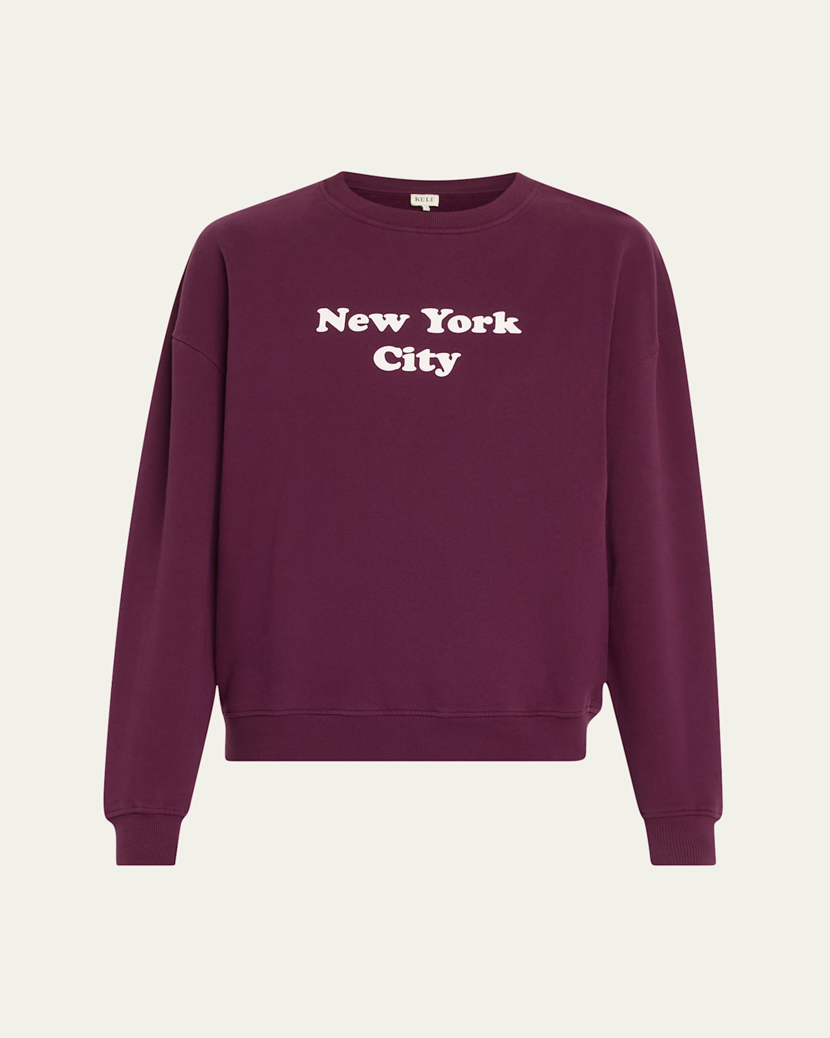 Kule The Oversized Nyc Sweatshirt In Merlot