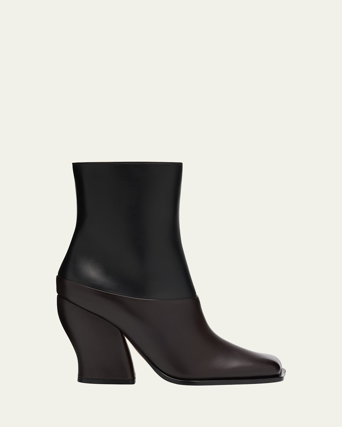 Onda Bicolor Leather Ankle Booties
