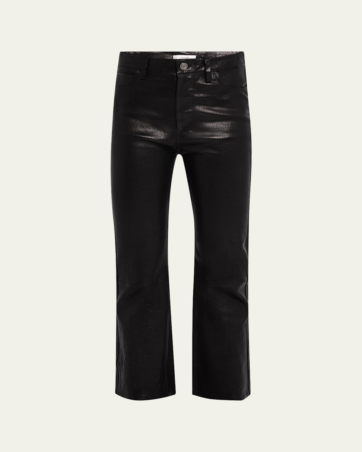 Le Crop Mini Boot Leather Pants