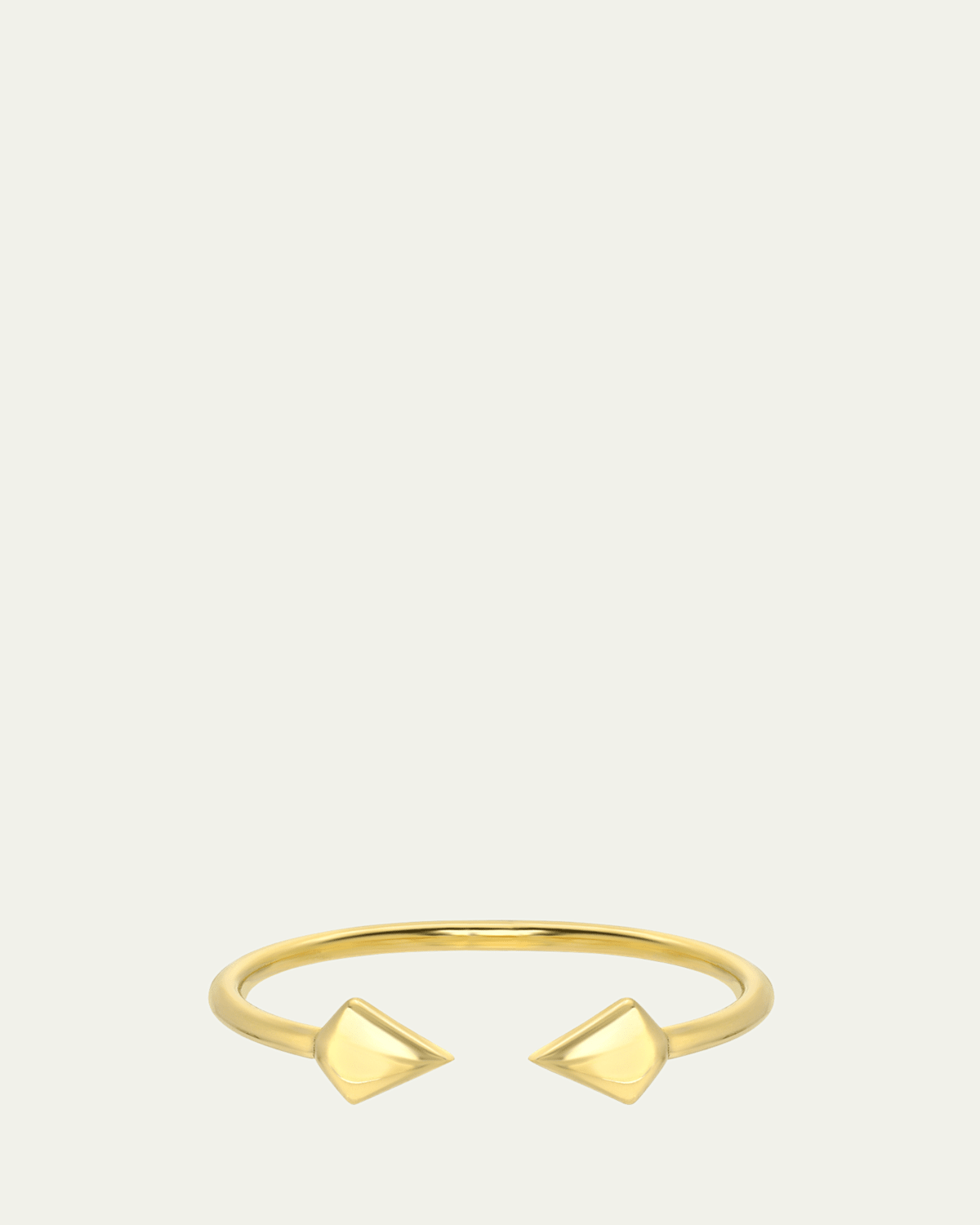 14K Gold Spike Band, Size 7