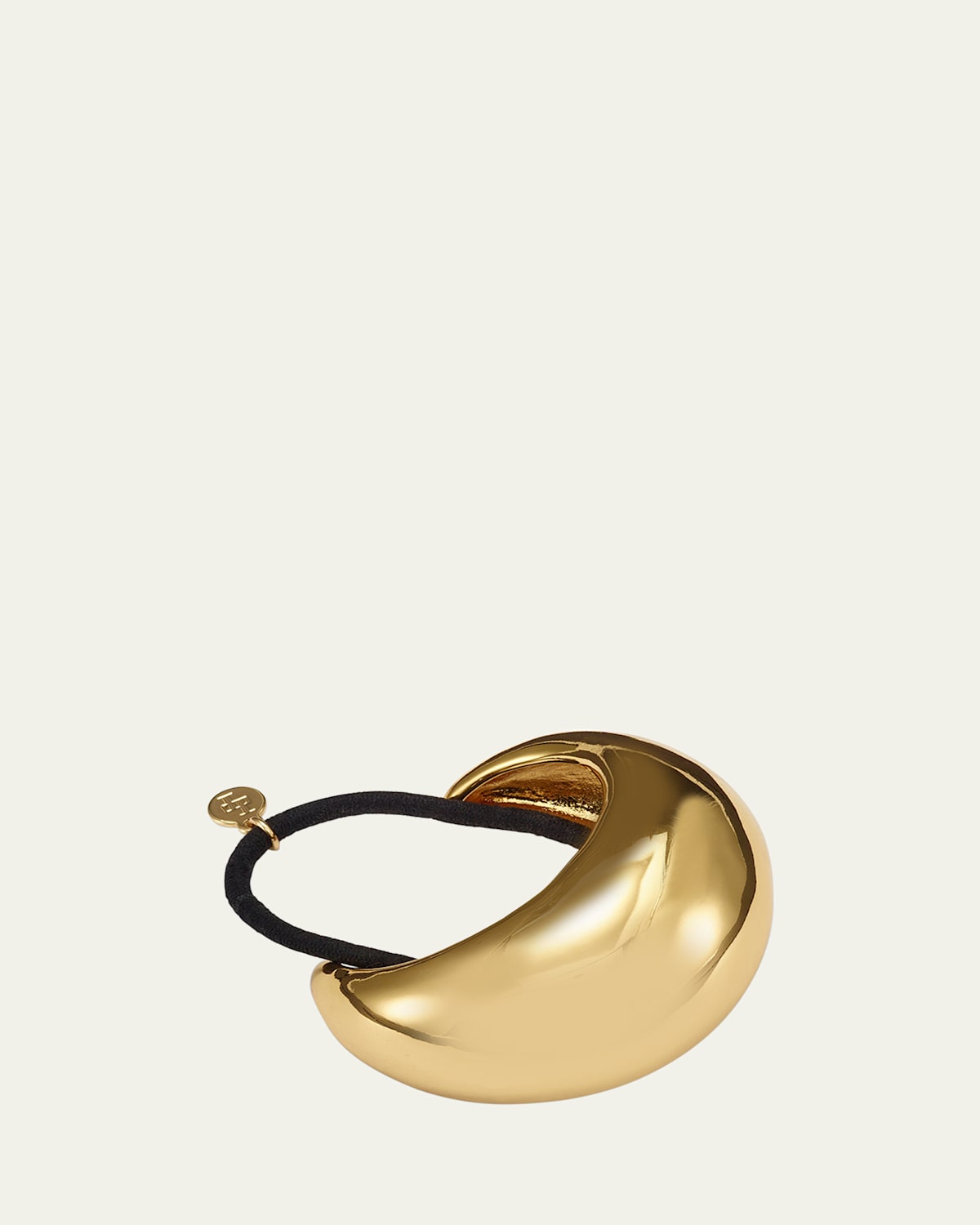 Lelet Ny Glossy Dome Brass Pony Cuff In Burgundy