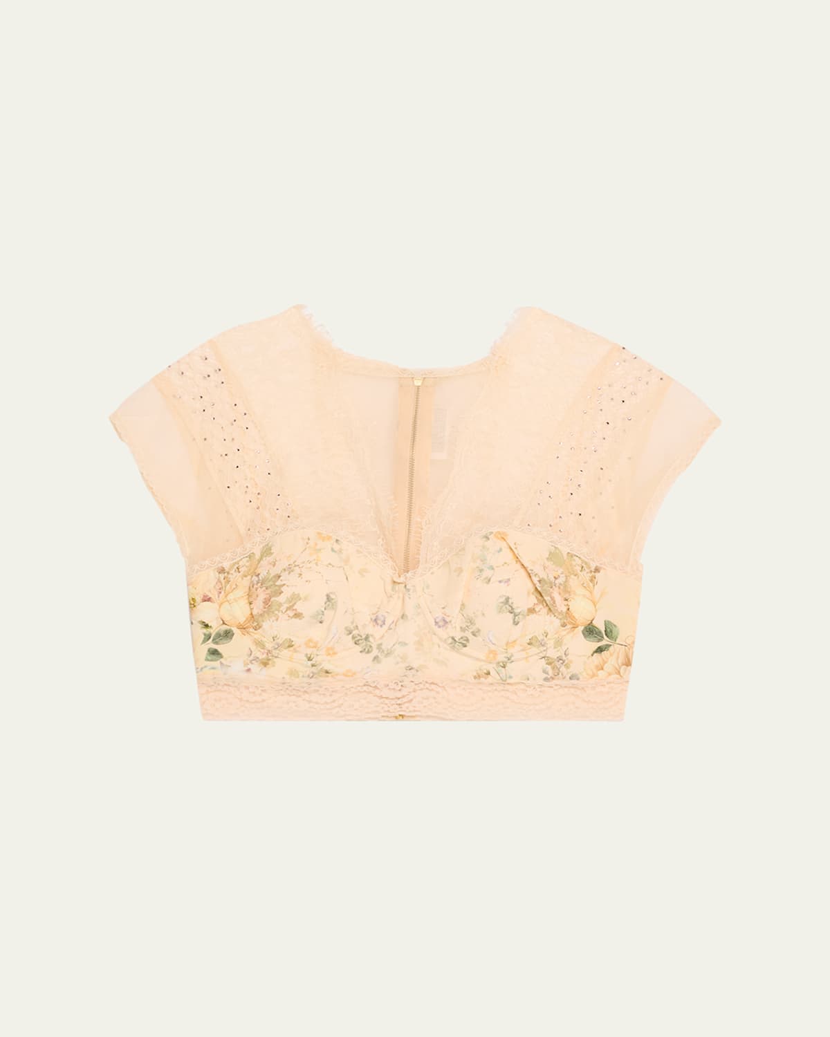 Camilla Lace Splice Top Adorned In Antiquity In Adorned In Antiquity