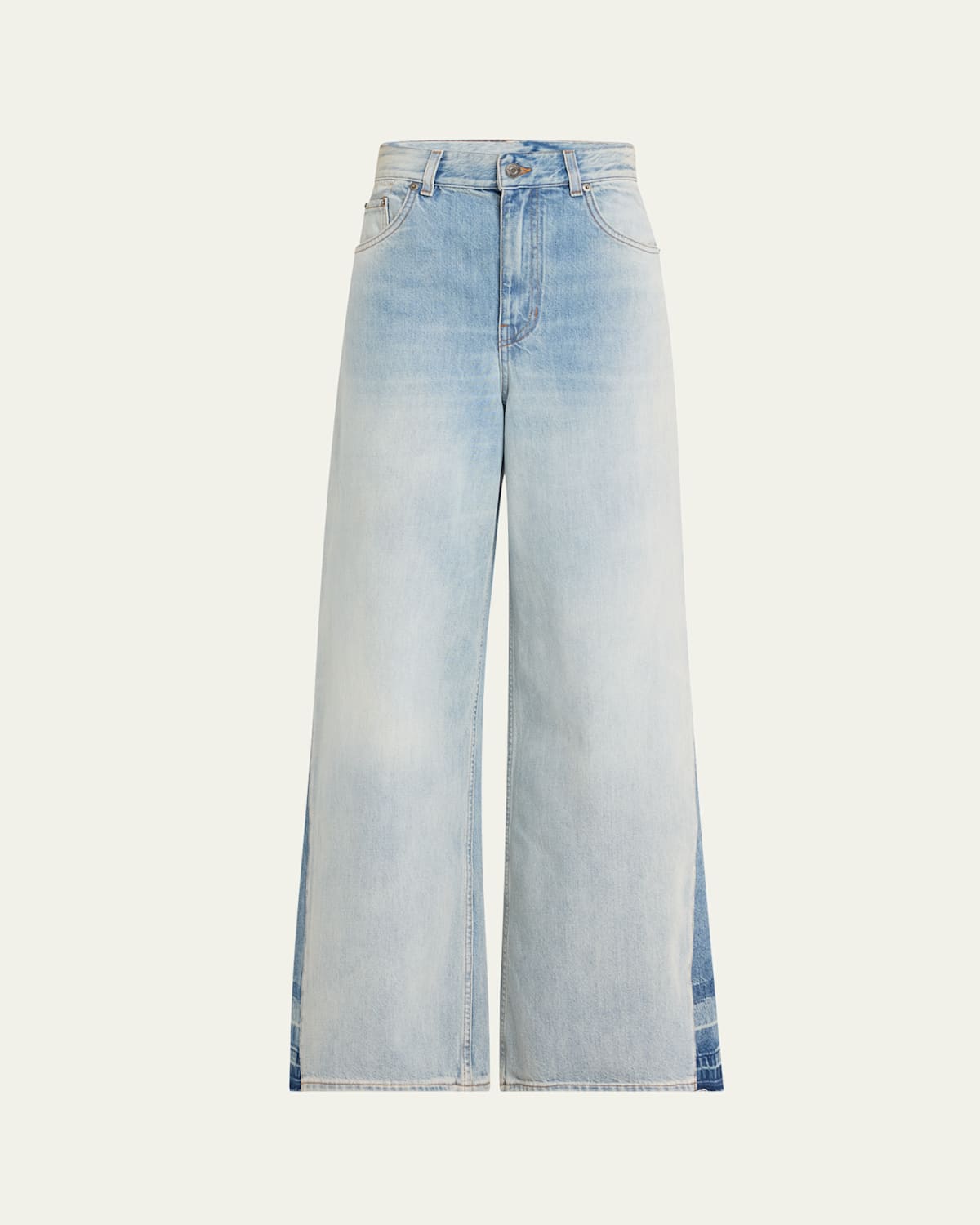 Denim Wide Leg Trousers