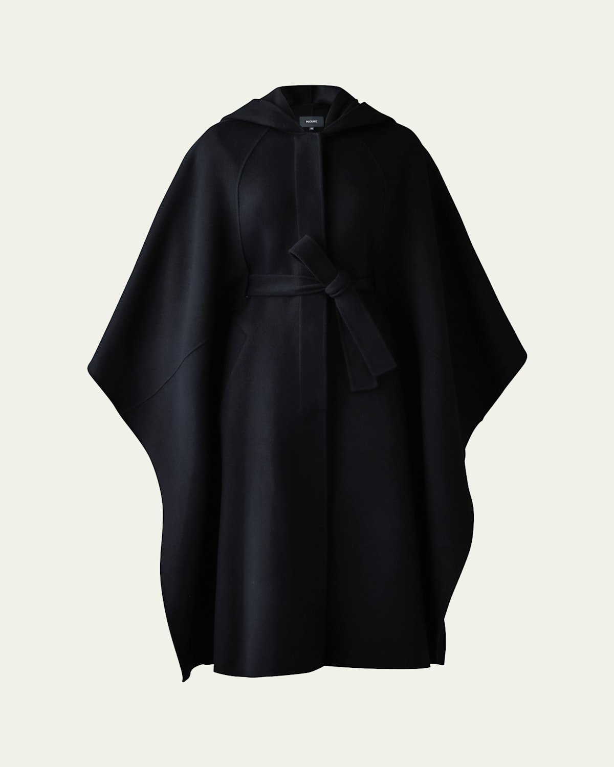 Mackage Kirstyn Double-face Wool Cape Coat In Cream