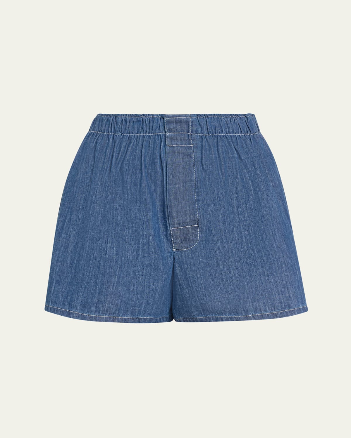 Cotton Denim Boxer Shorts