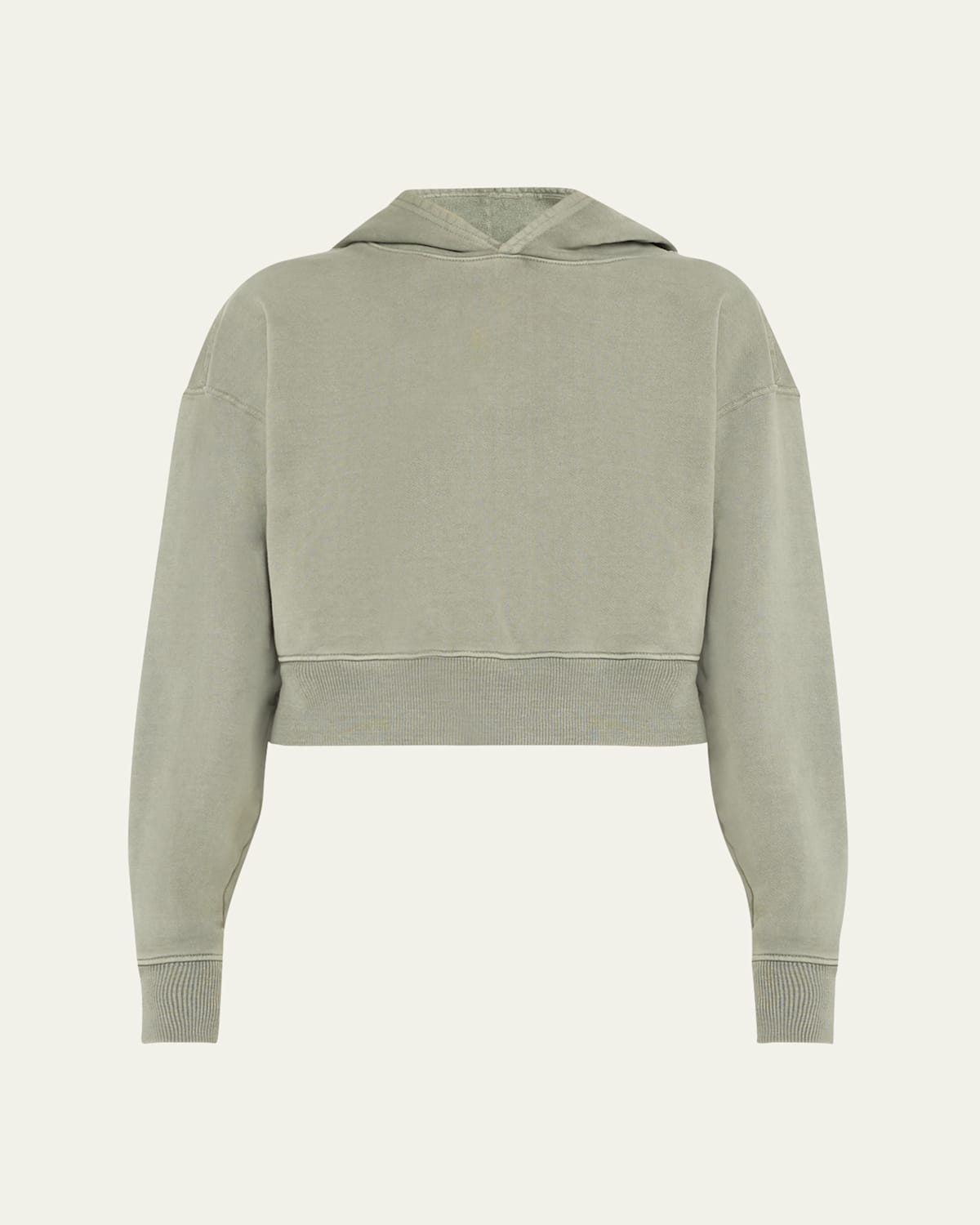 Shop Slvrlake Cropped Hoodie In Shadow Gre