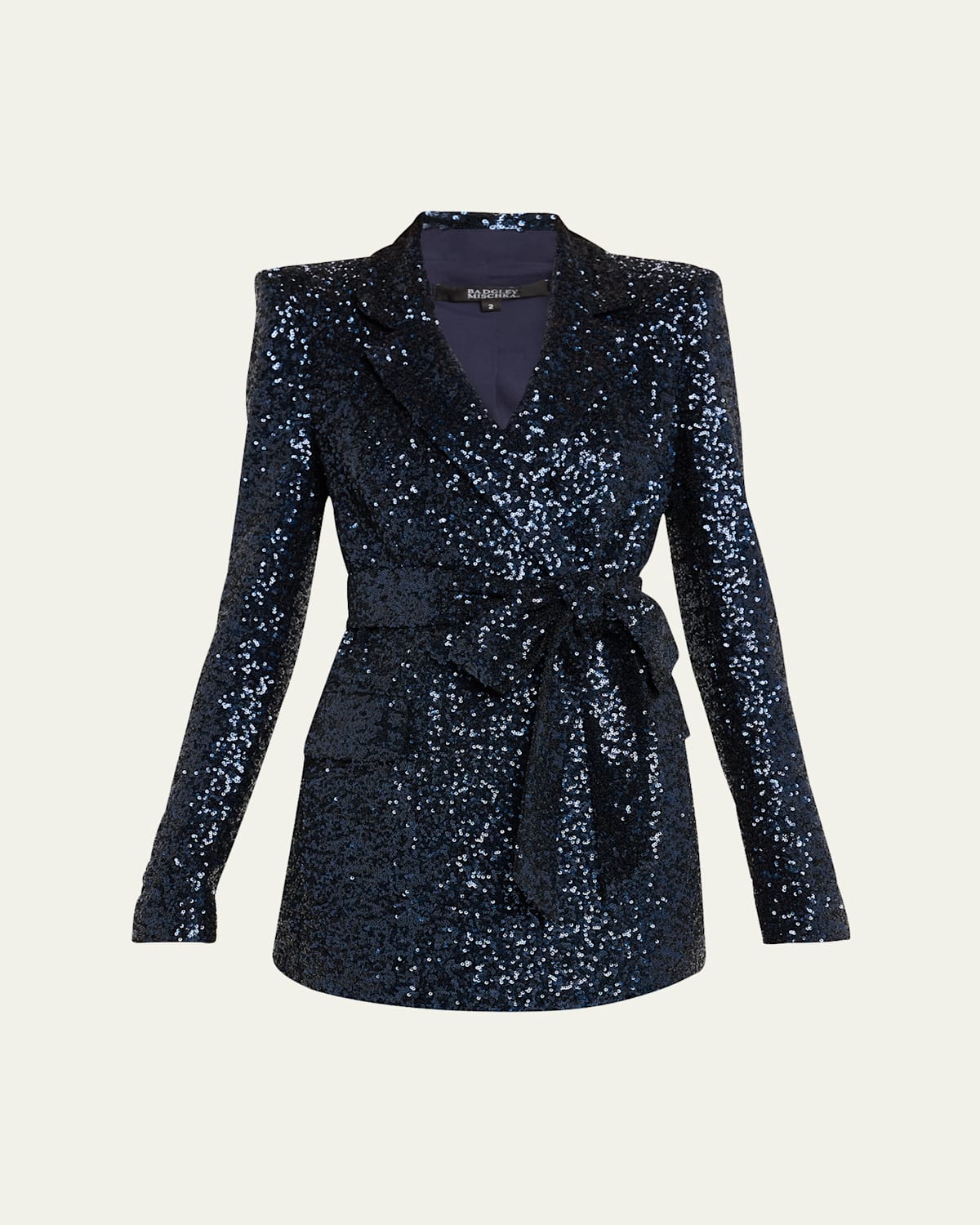 Sequin Wrap Blazer