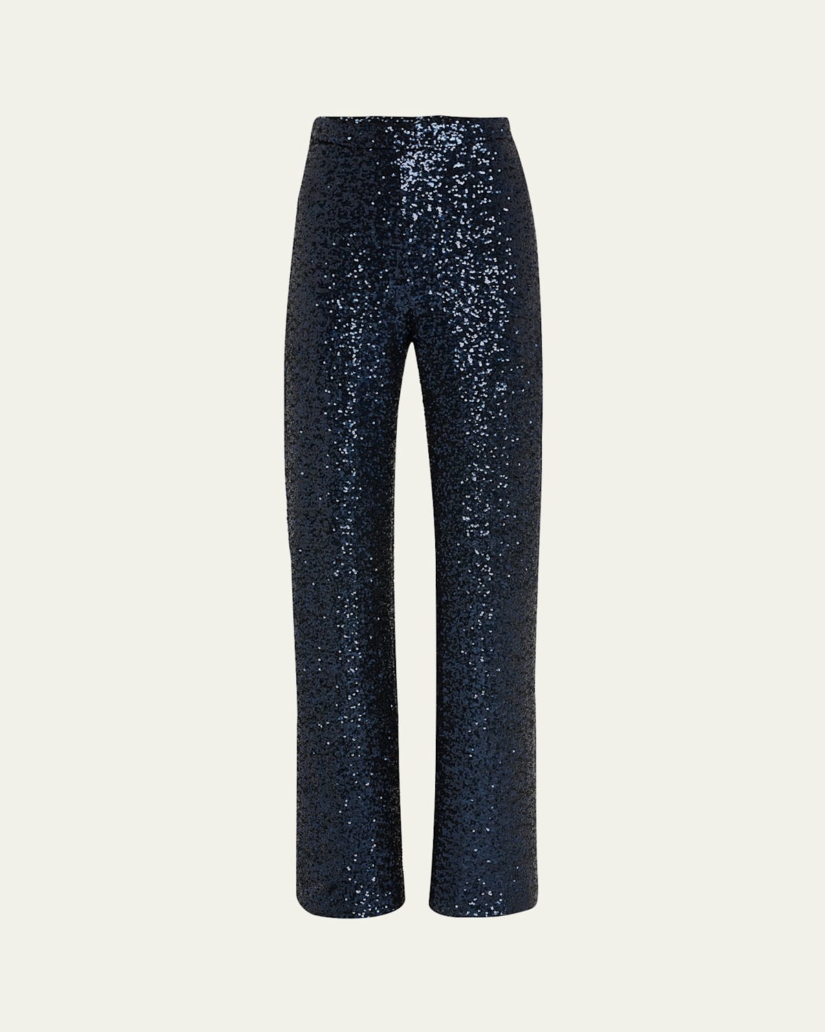 Straight-Leg Sequin Pants