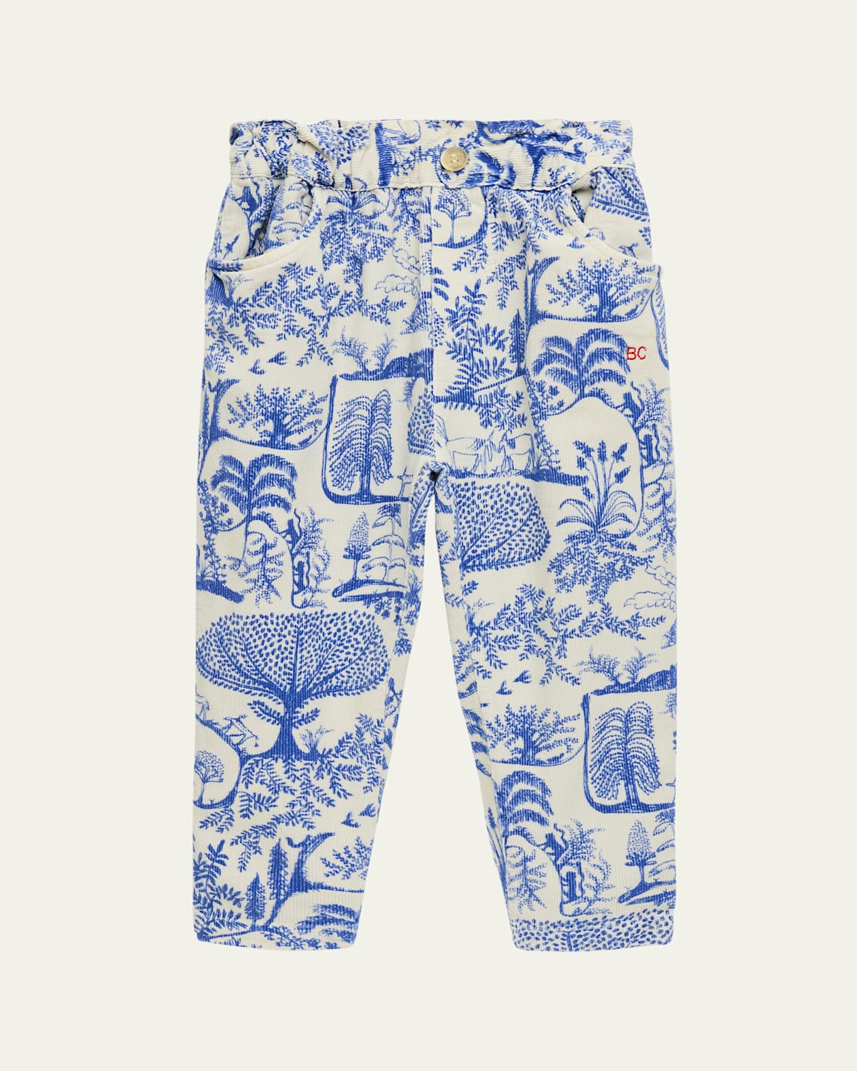 Girl's Wonderland Corduroy Paperbag Pants, Size 2-13