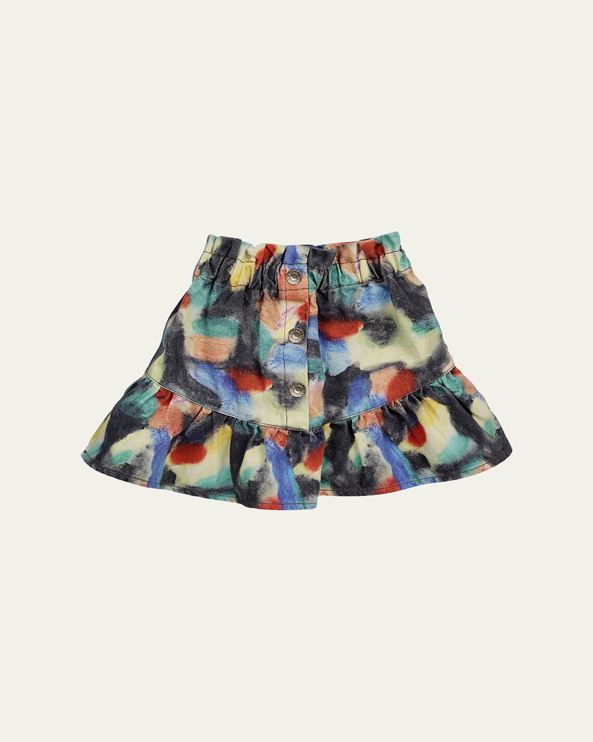 Girls Fantasy World Button-Front Ruffle Skirt, Size 2-13