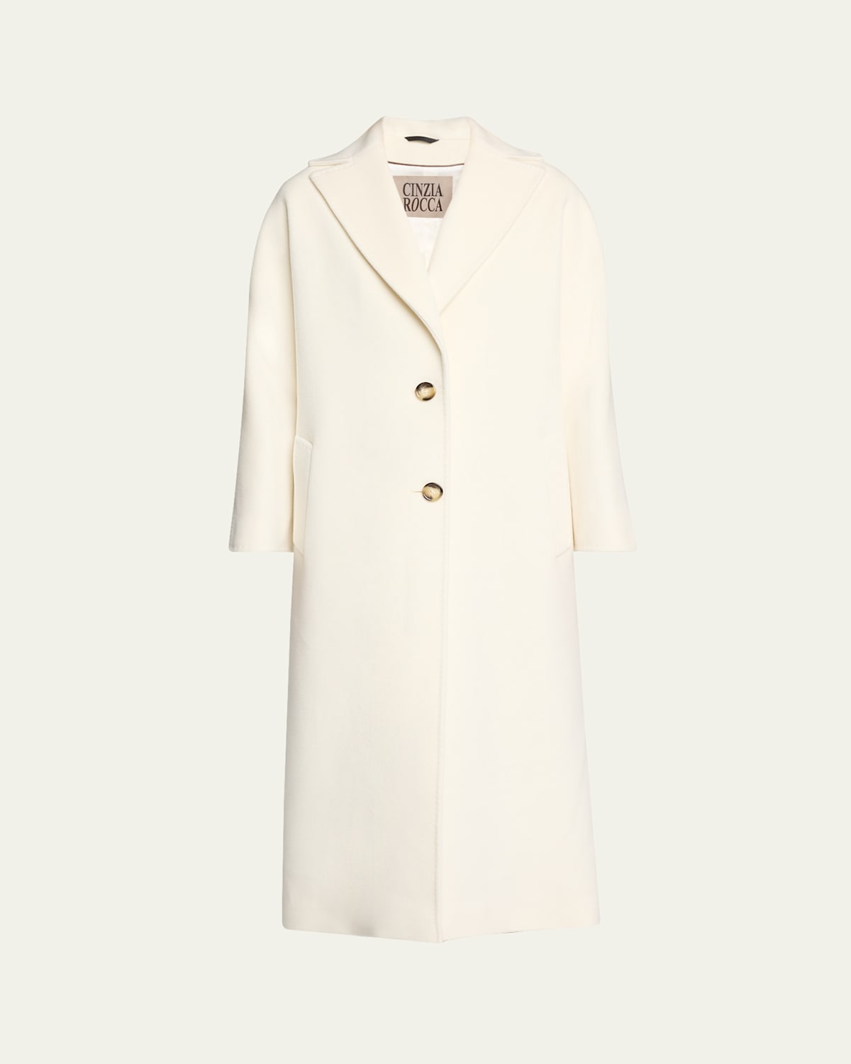 Two-Button Wool Coat