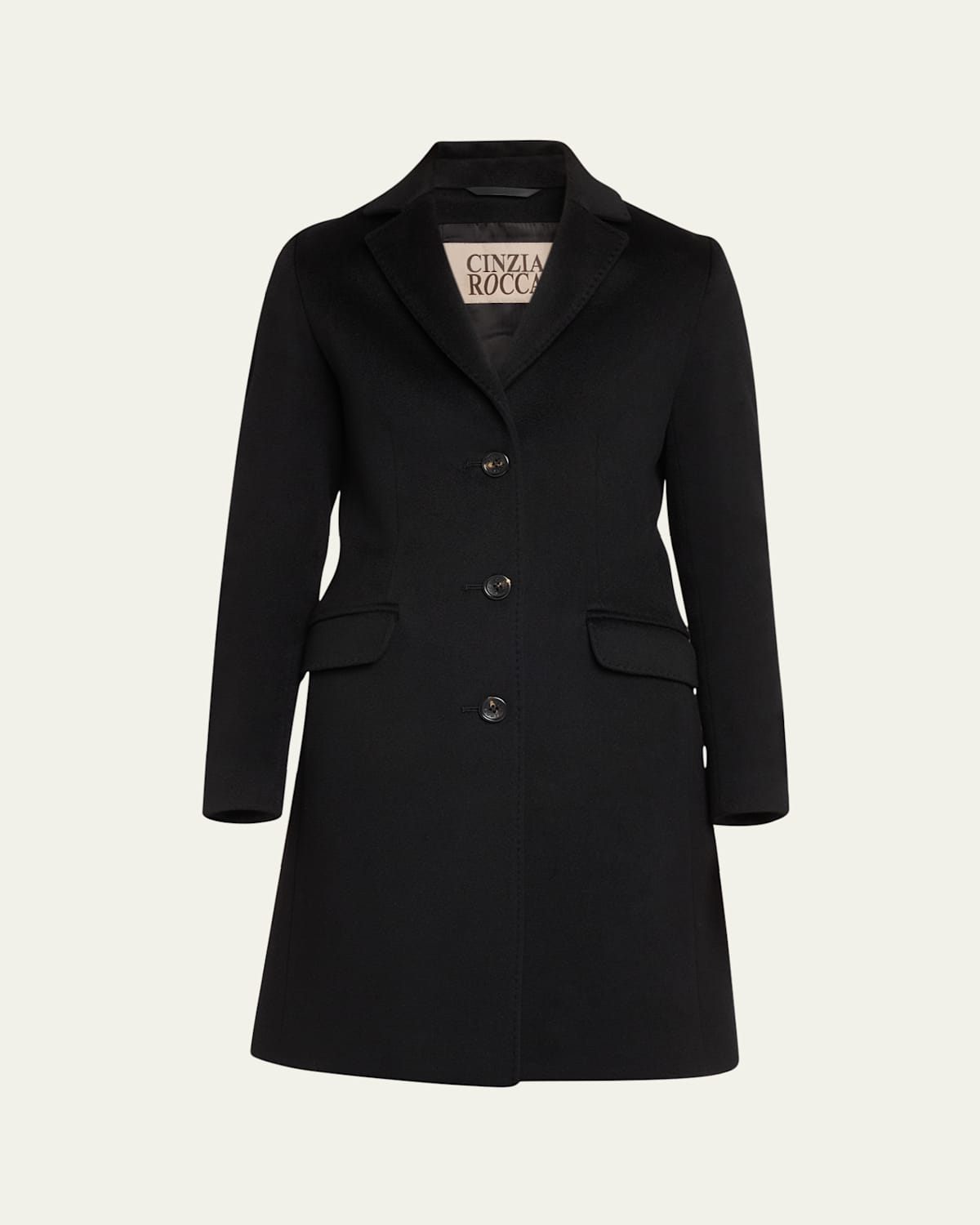 Cinzia Rocca Women s One Button Wool Blend Car Coat Smart Closet