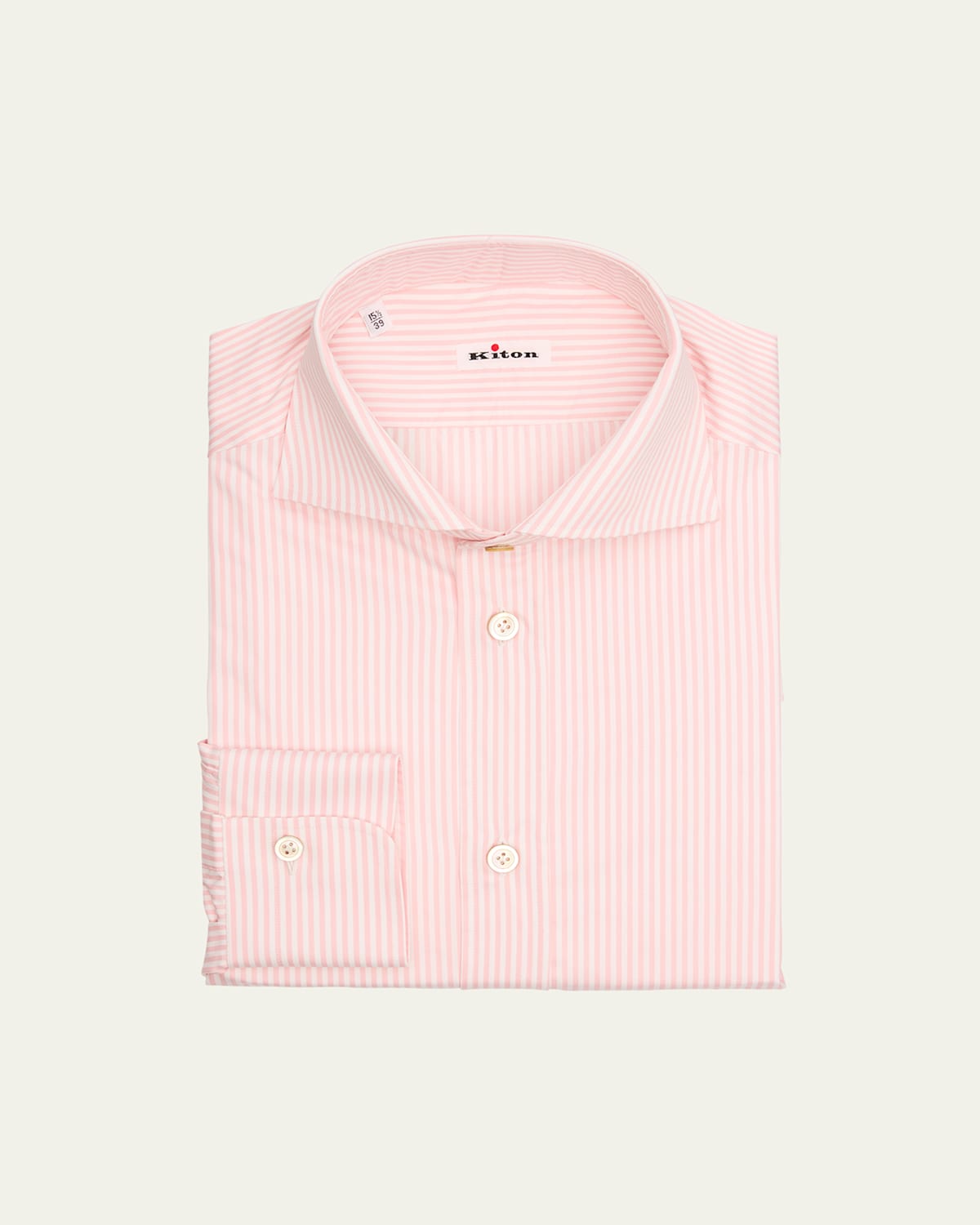 Men's Cotton Pinstripe Dress Shirt