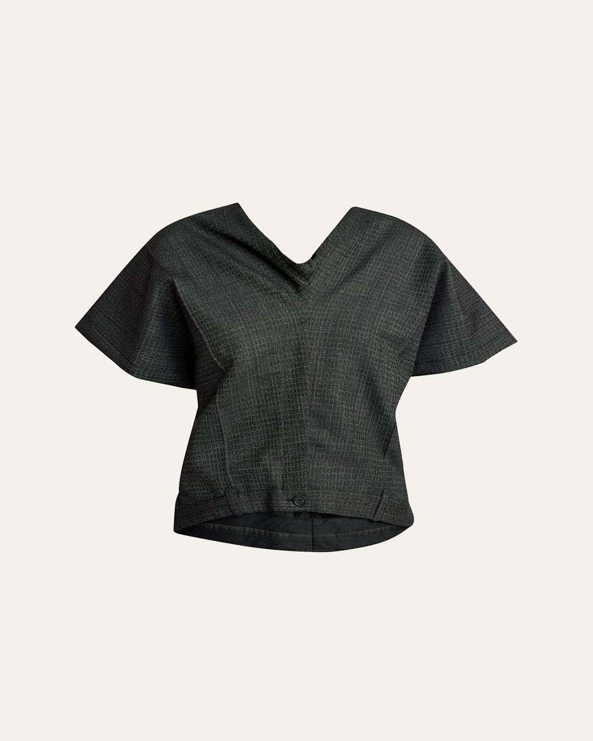 Balenciaga Tailored Pants Wool Top In Vert/nero