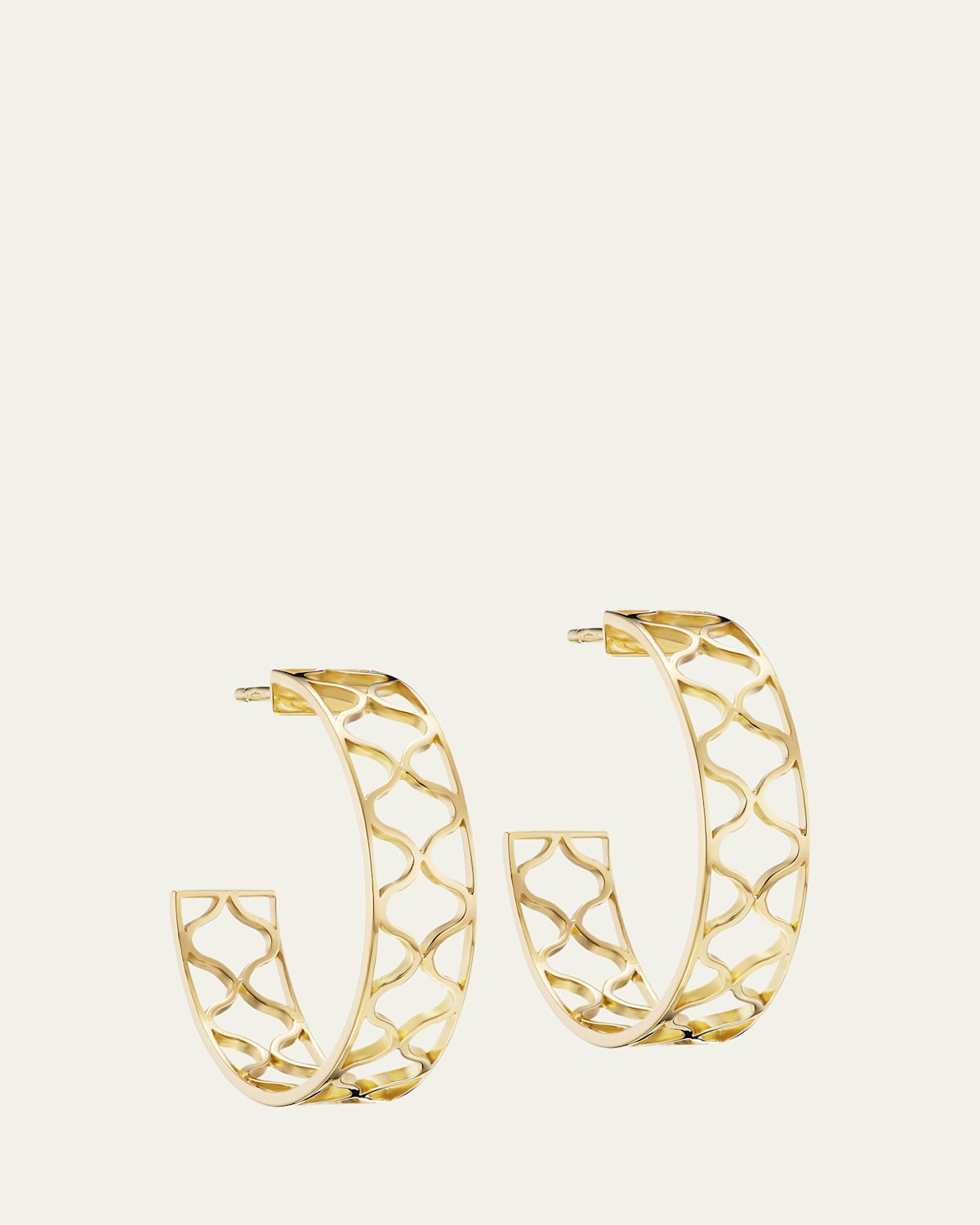 L. Klein Giulia 18K Yellow Gold Hoop Earrings, 25mm