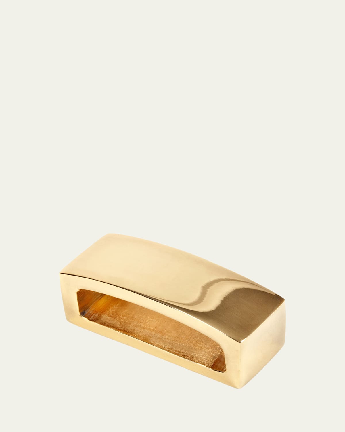 Golden Bar Napkin Rings, Set of 4
