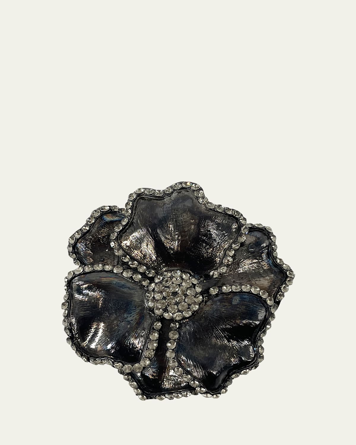 Embellished Flower Napkin Rings, Set of 4