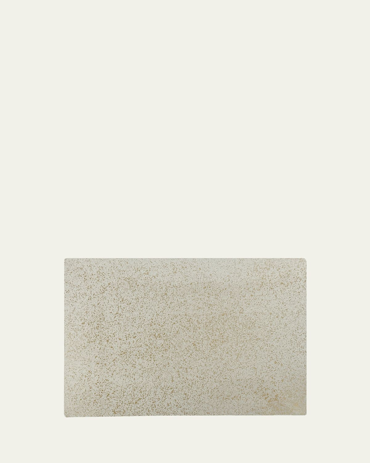 Hype White with Gold Splatter Placemat, 14" x 19"