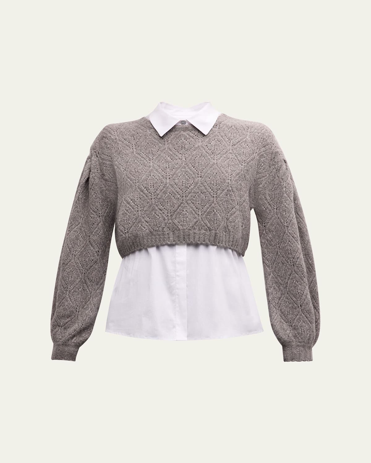 Landry Combo Knit Pullover Top